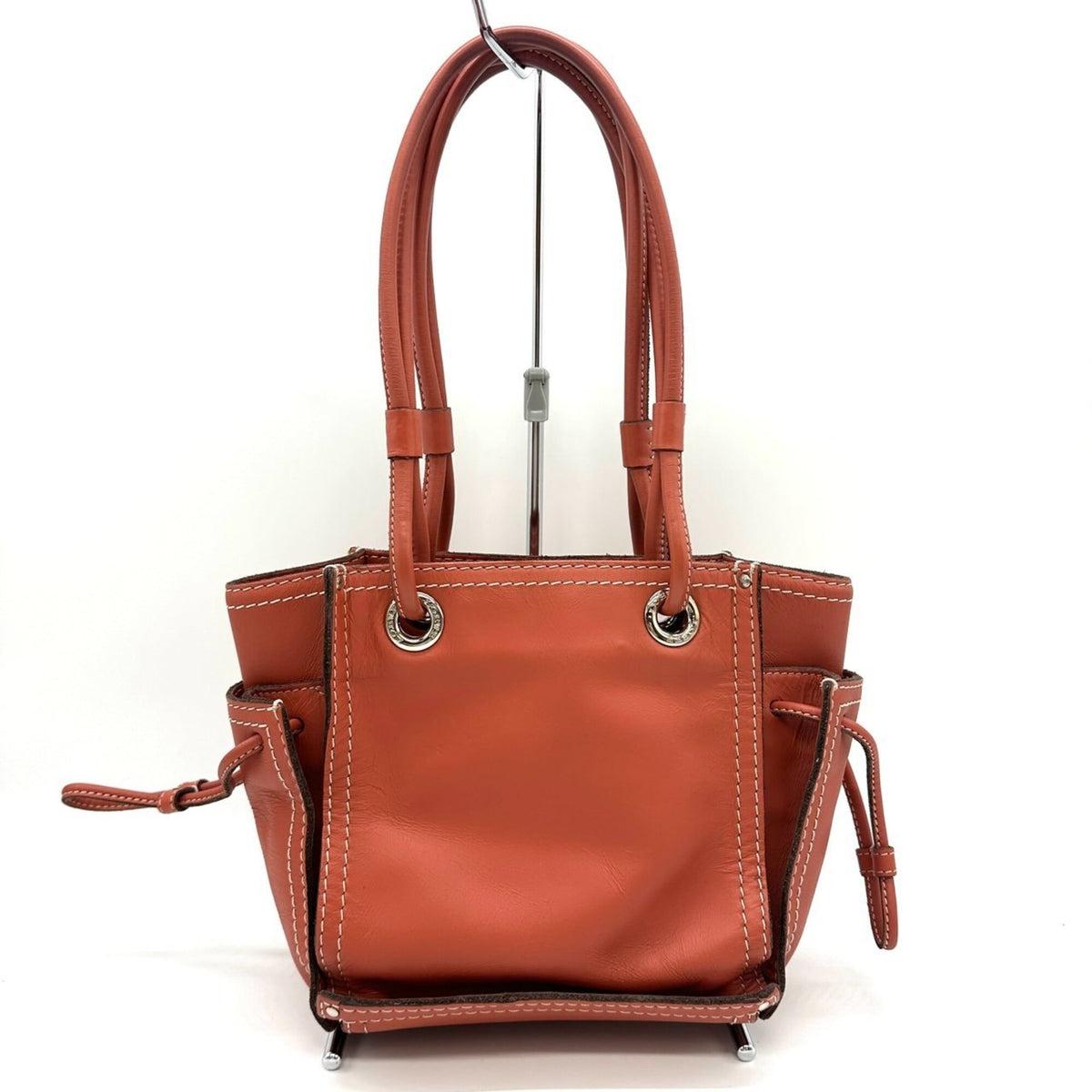 Loewe Orange Leather Shoulder Bag Tote Bag (Pre-Owned)