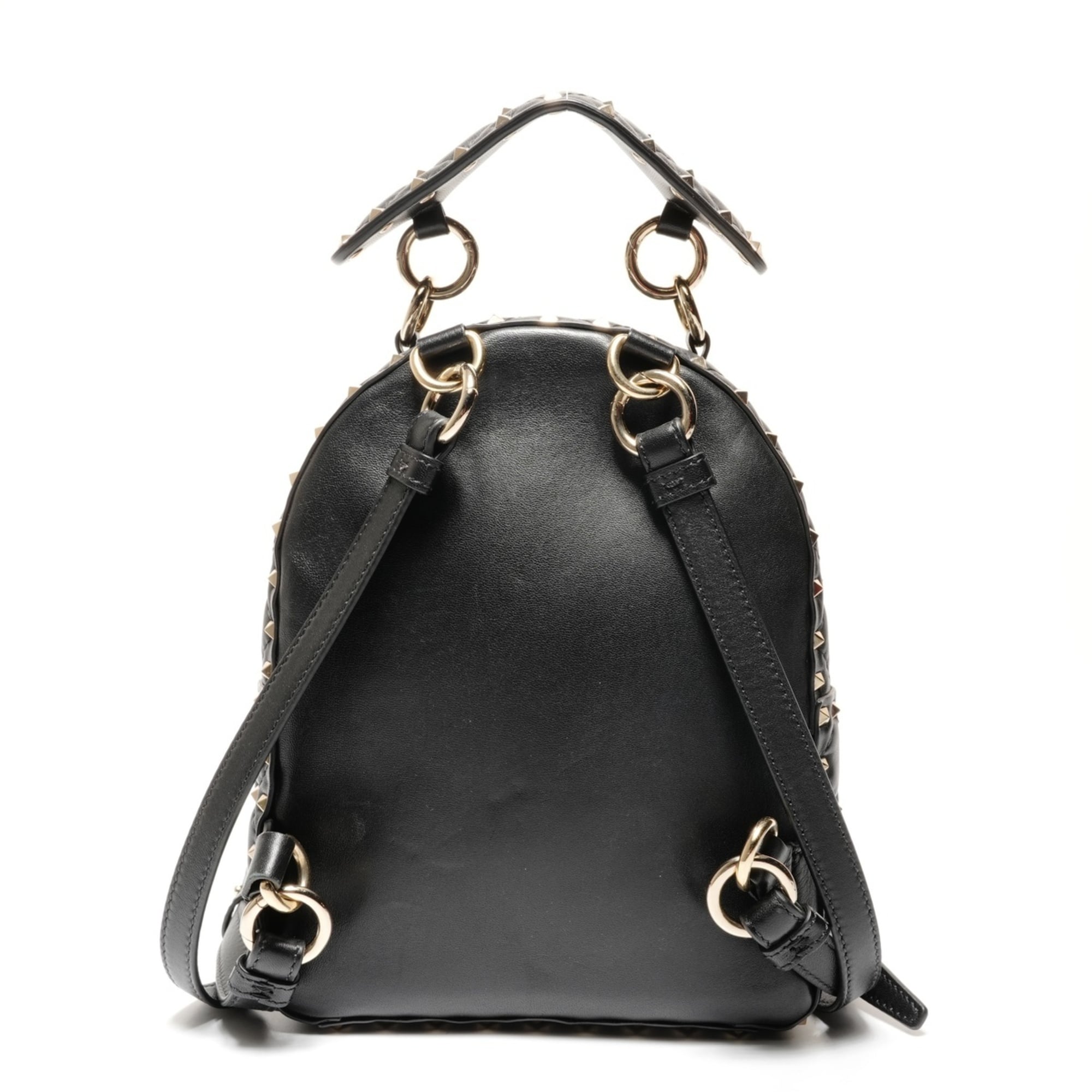 Valentino Black Leather Backpack (Pre-Owned)