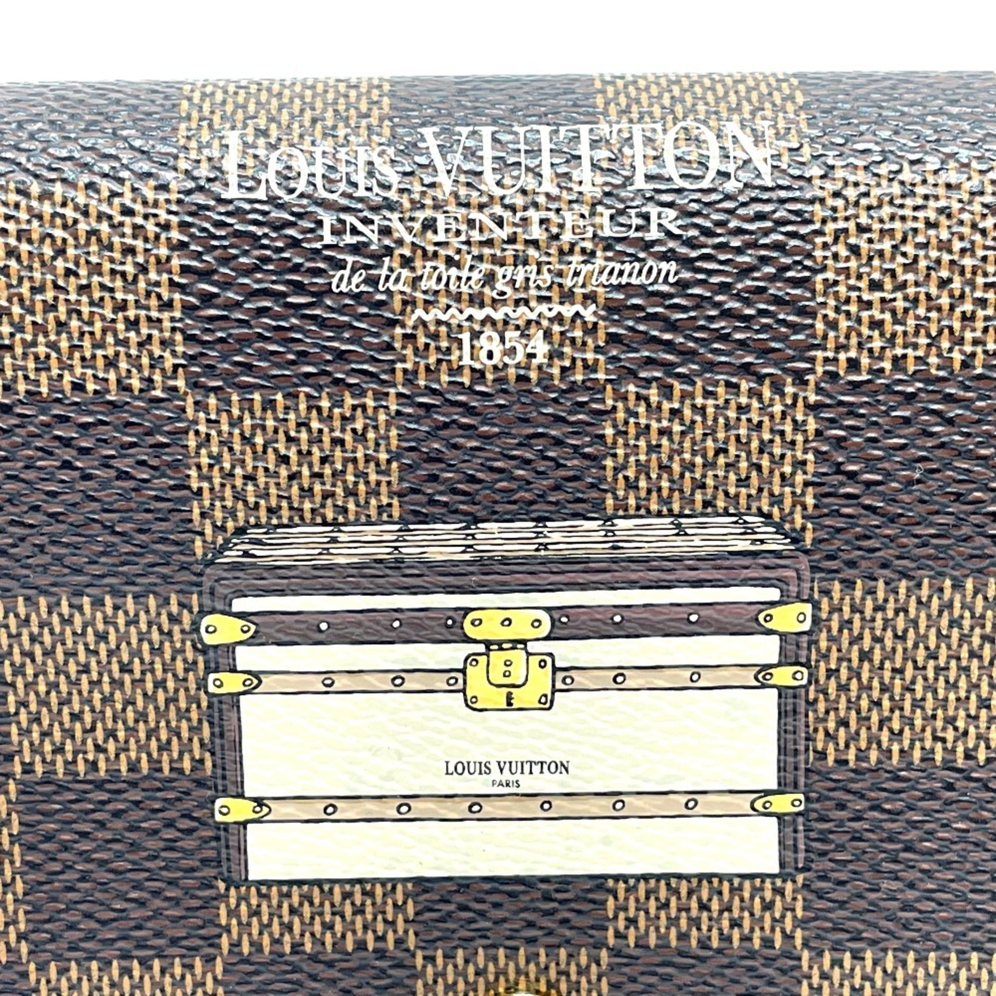Louis Vuitton Damier Brown Damier Canvas Ebene Damier Canvas Long Wallet (Bi-Fold) (Pre-Owned)