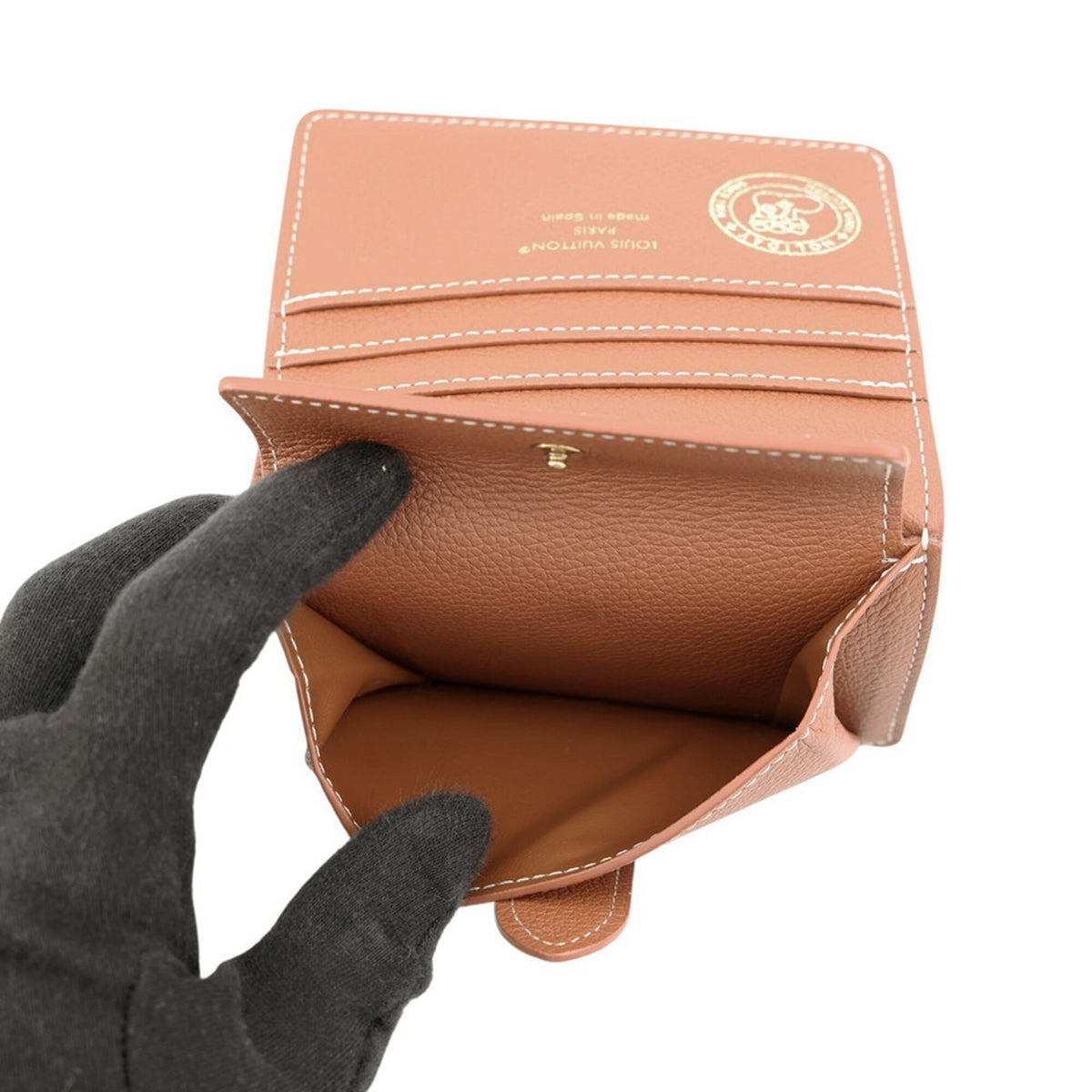 Louis Vuitton Cognac Leather Wallet (Bi-Fold) (Pre-Owned)