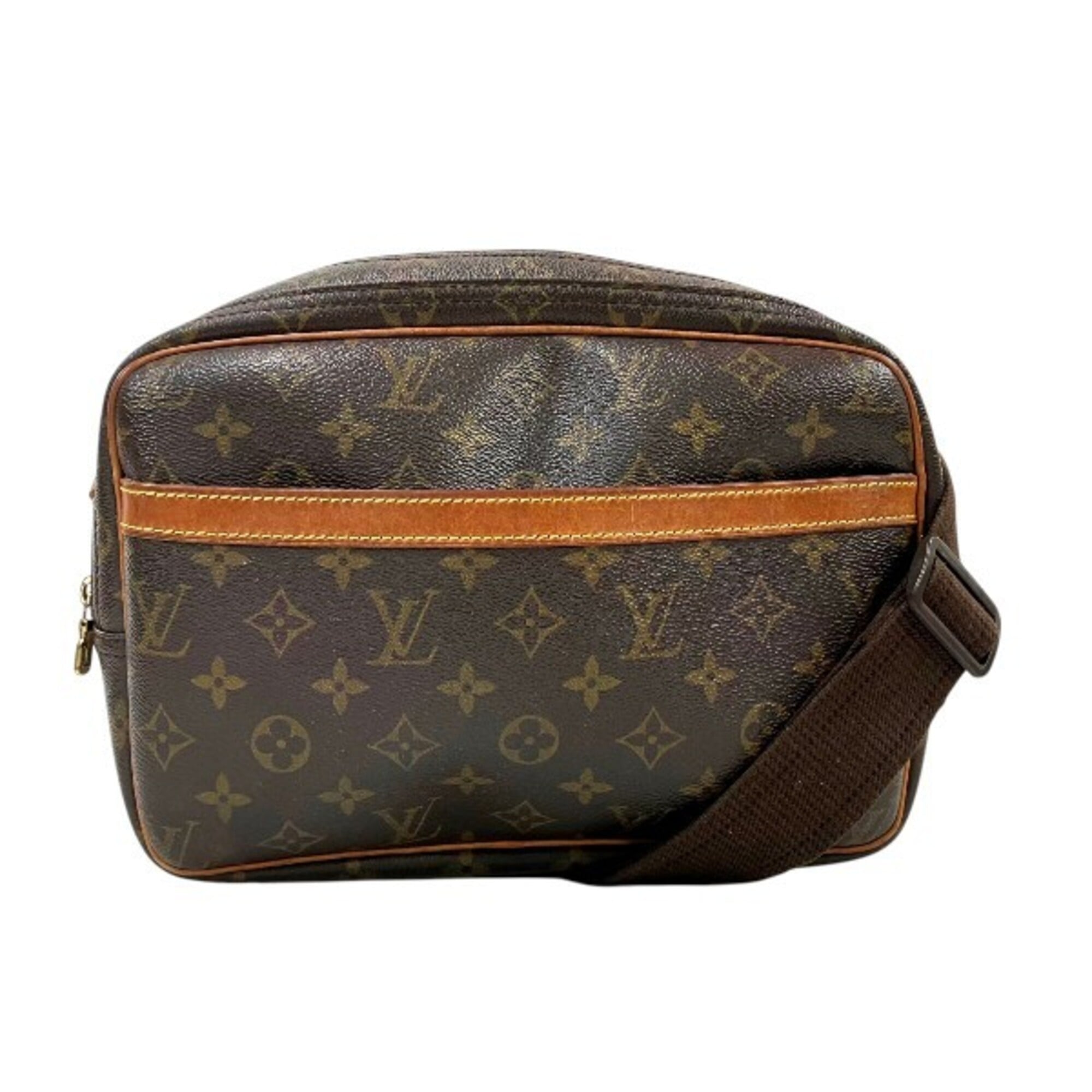 Louis Vuitton Brown Pvc Handbag Shoulder Bag (Pre-Owned)
