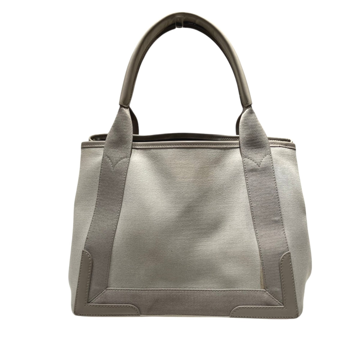 Balenciaga Ivory Canvas Leather Handbag Pouch (Pre-Owned)
