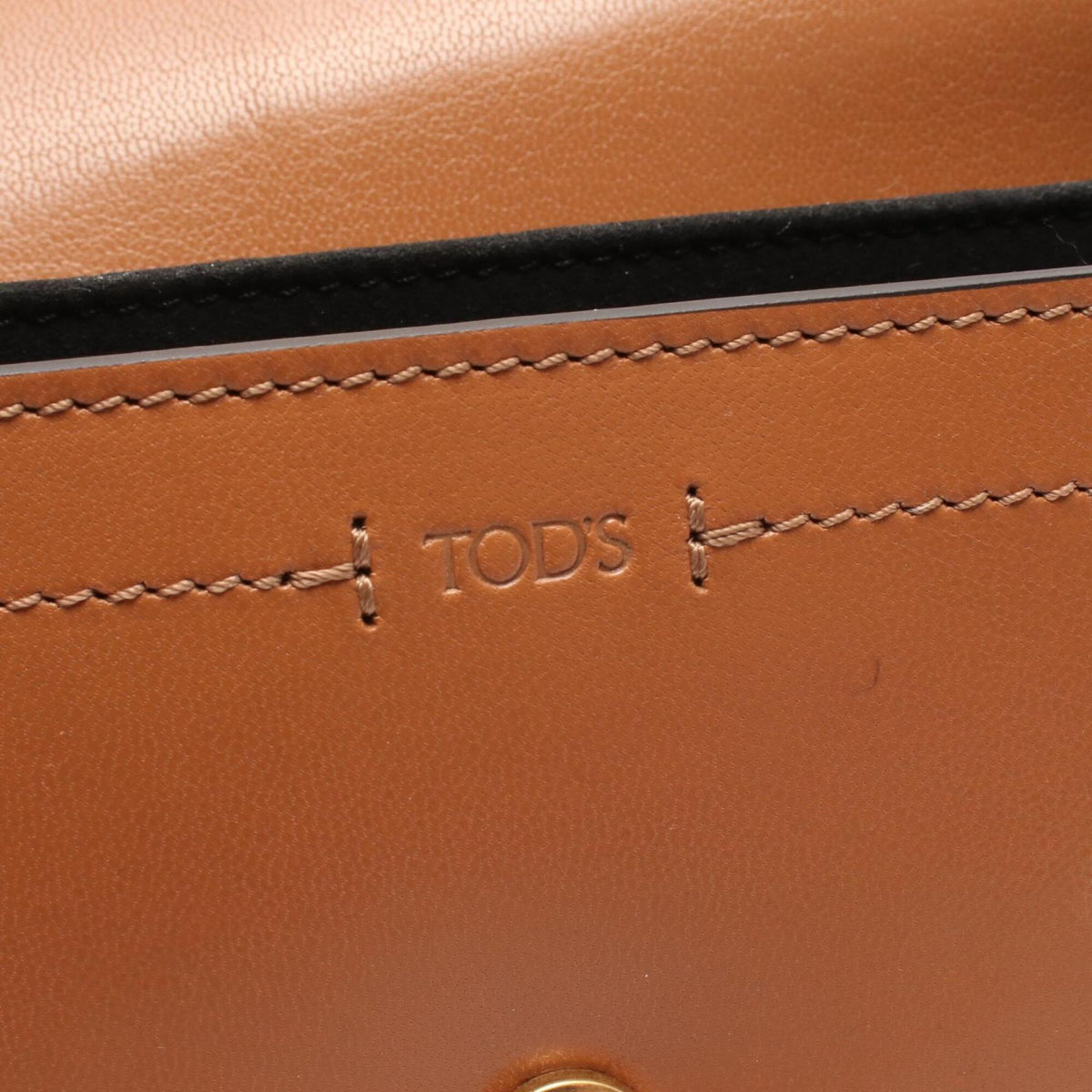 Tod's Brown Leather Handbag Shoulder Bag (Pre-Owned)