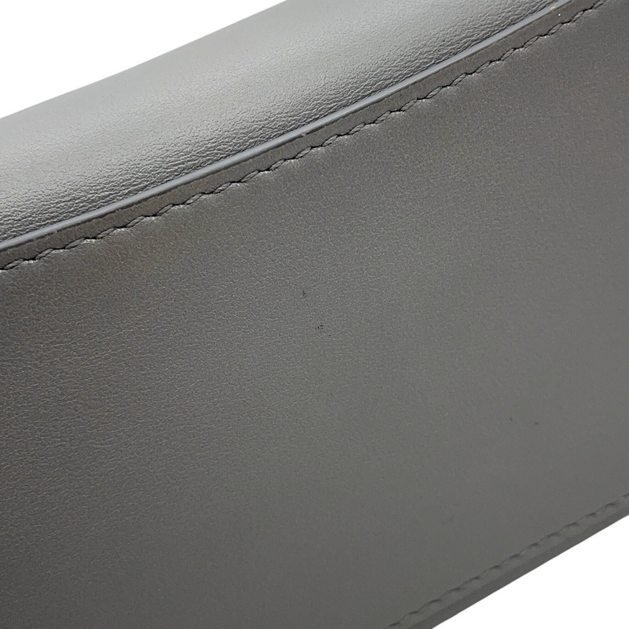 Balenciaga Gray Leather Handbag Shoulder Bag (Pre-Owned)