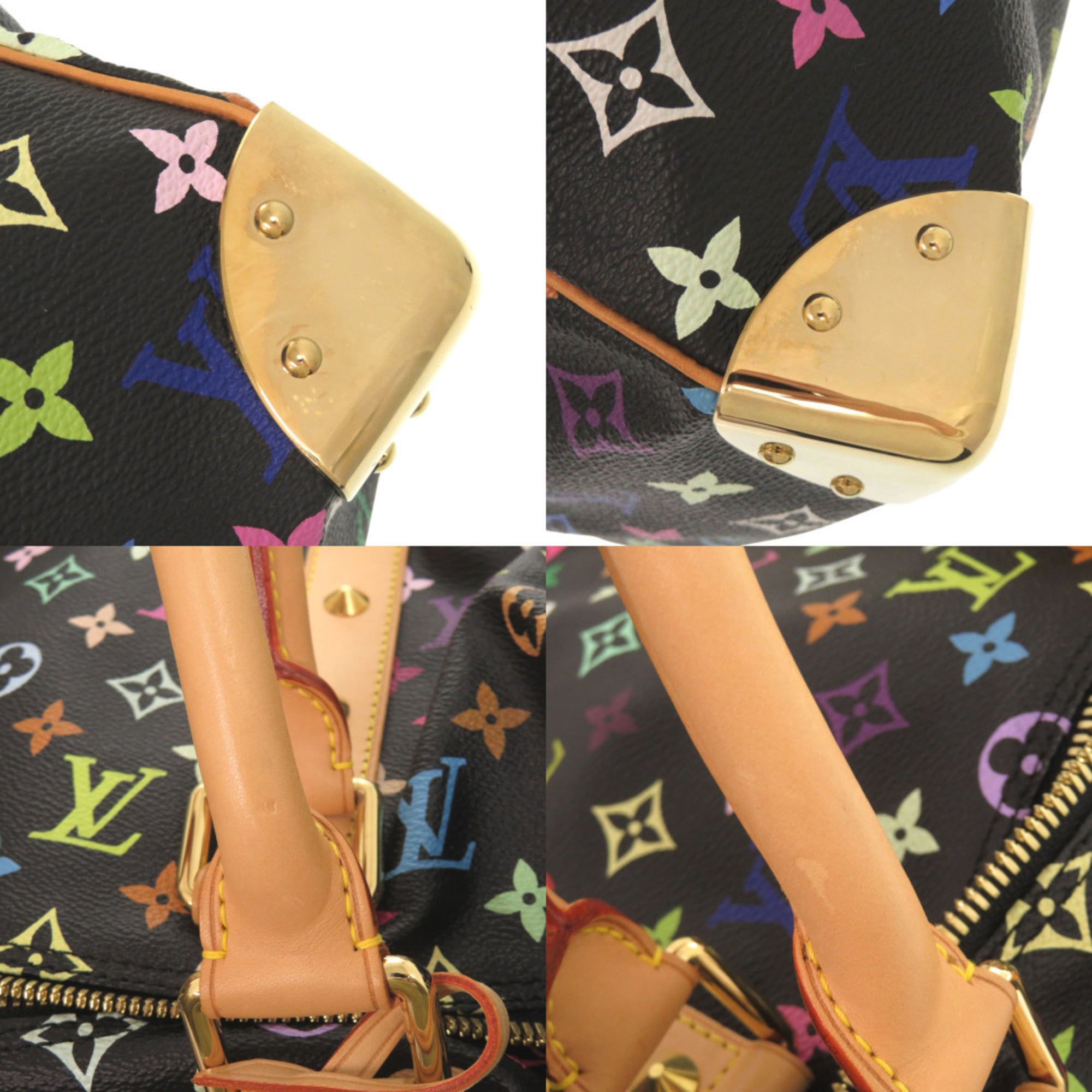 Louis Vuitton Noir Monogram Multicolore Boston Bag (Pre-Owned)