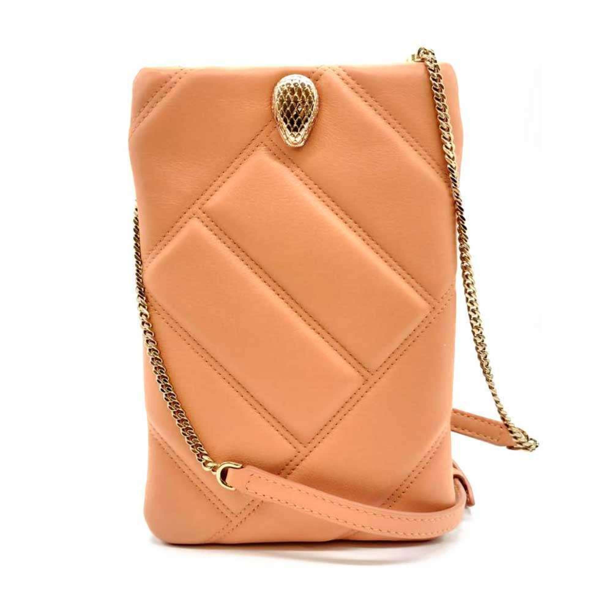 Bvlgari Orange Leather Shoulder Bag (Pre-Owned)