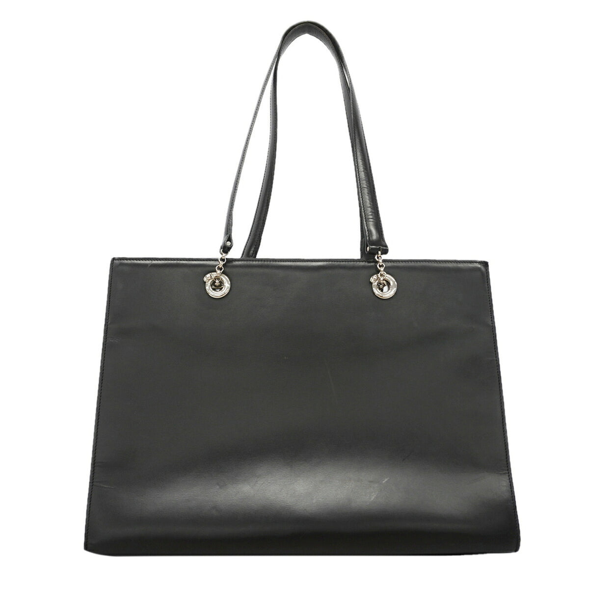 Cartier Black Leather Tote Bag (Pre-Owned)