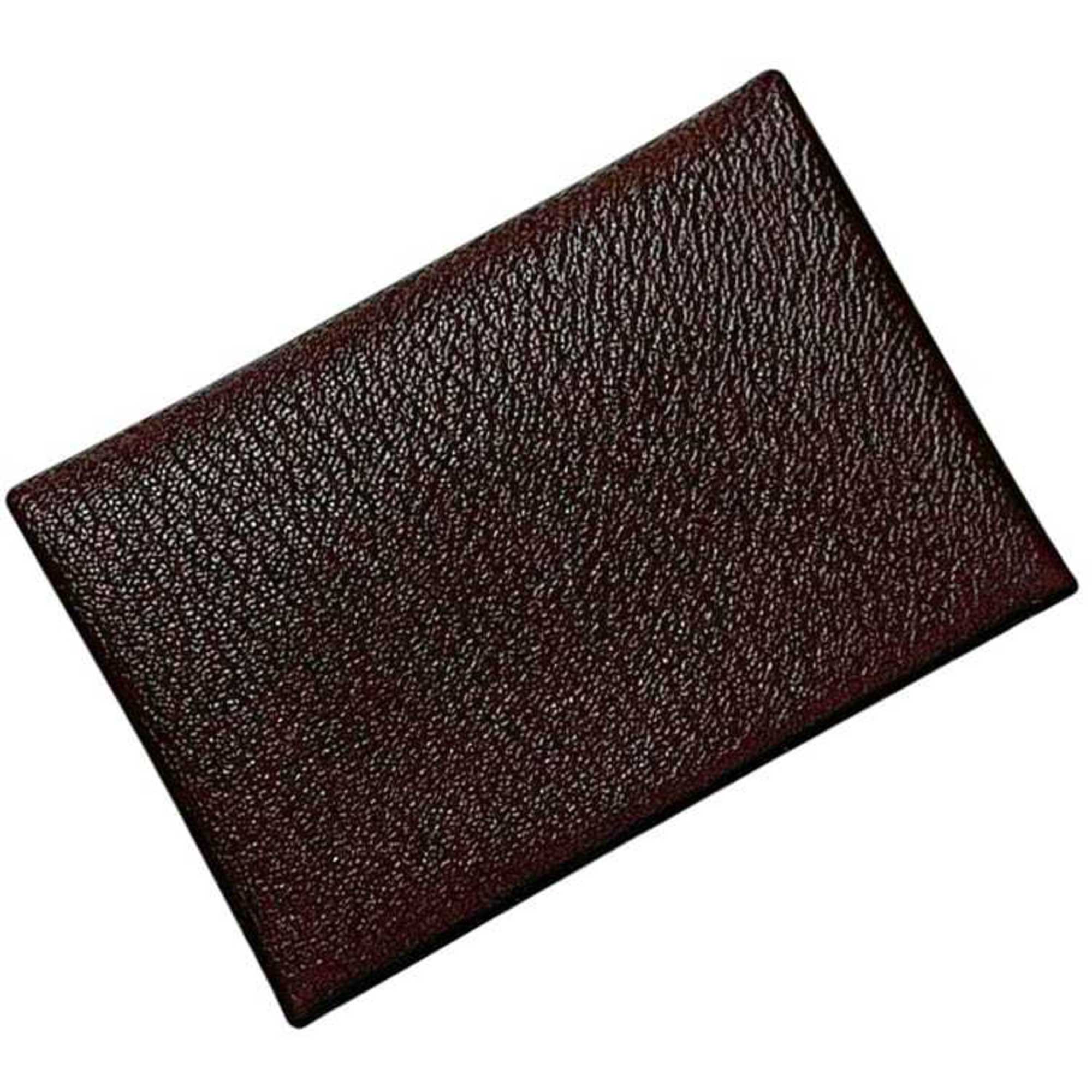 Hermes Blue Brown Leather Wallet (Bi-Fold) (Pre-Owned)