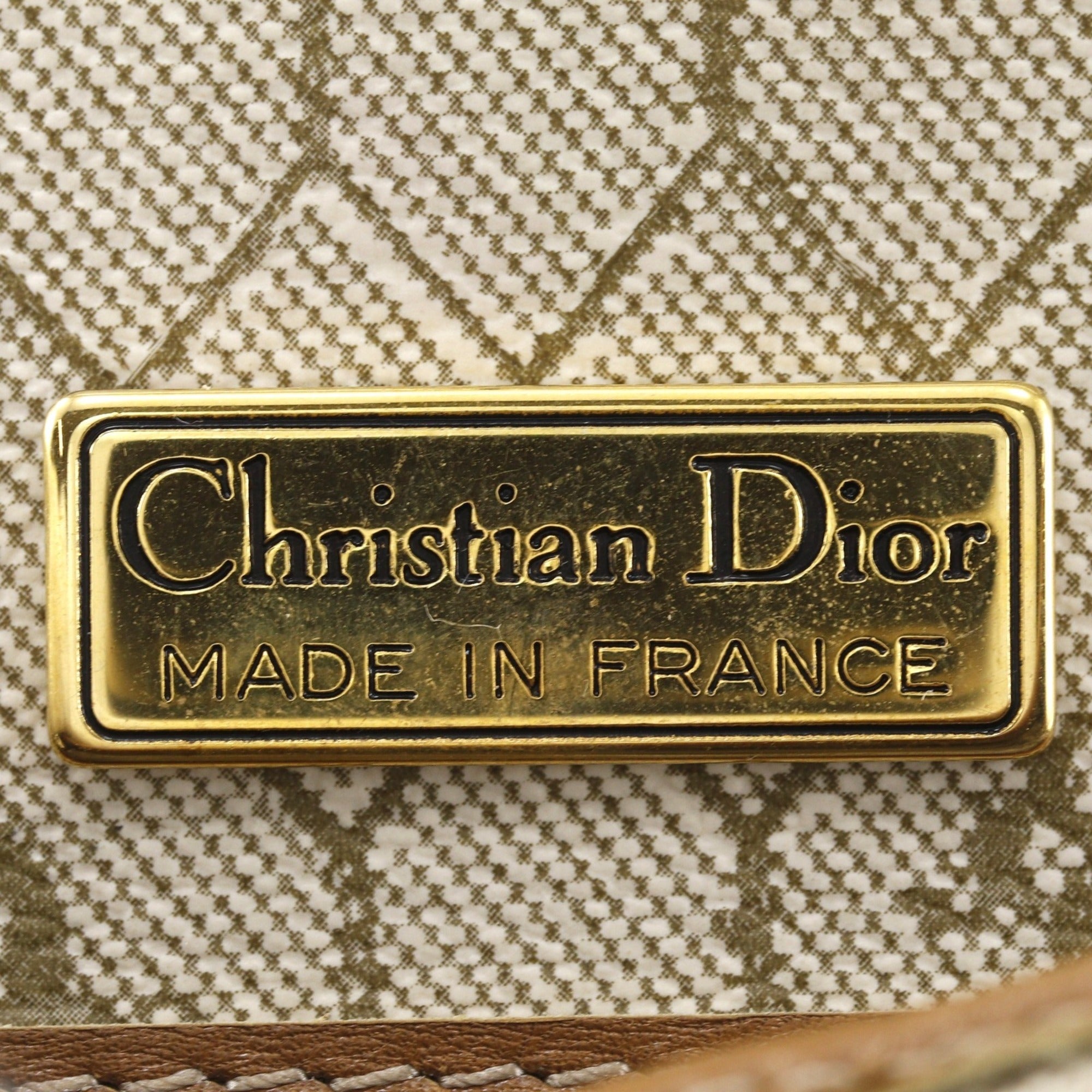 Christian Dior Beige Pvc Shoulder Bag (Pre-Owned)