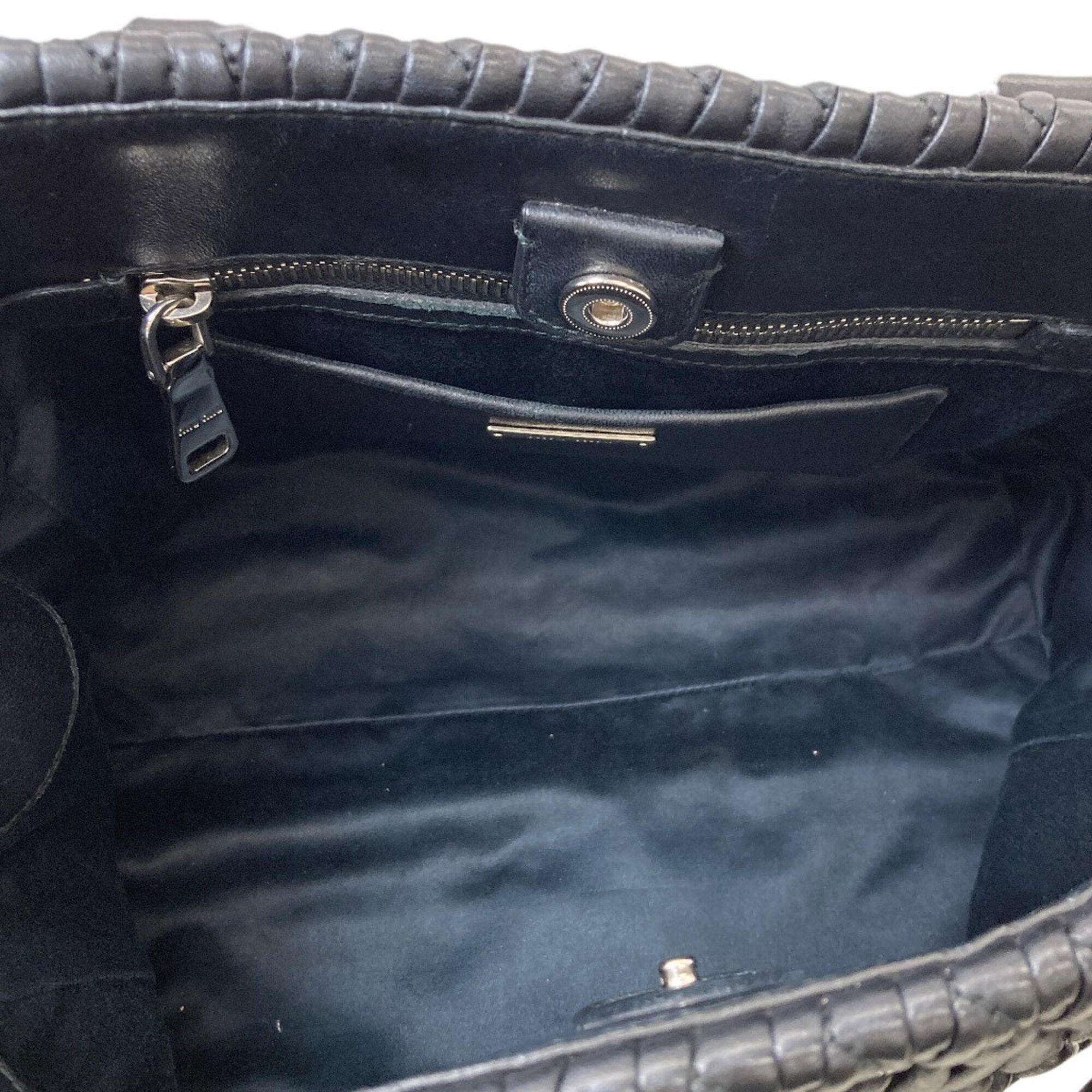 Miu Miu Black Leather Tote Bag (Pre-Owned)