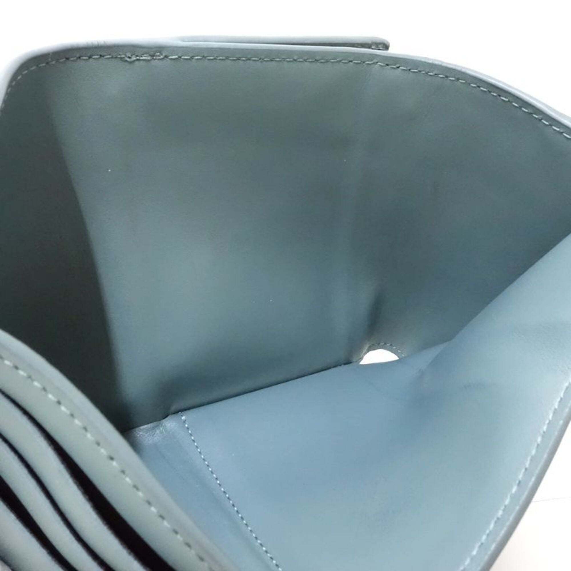 Louis Vuitton Green Leather Wallet (Tri-Fold) (Pre-Owned)