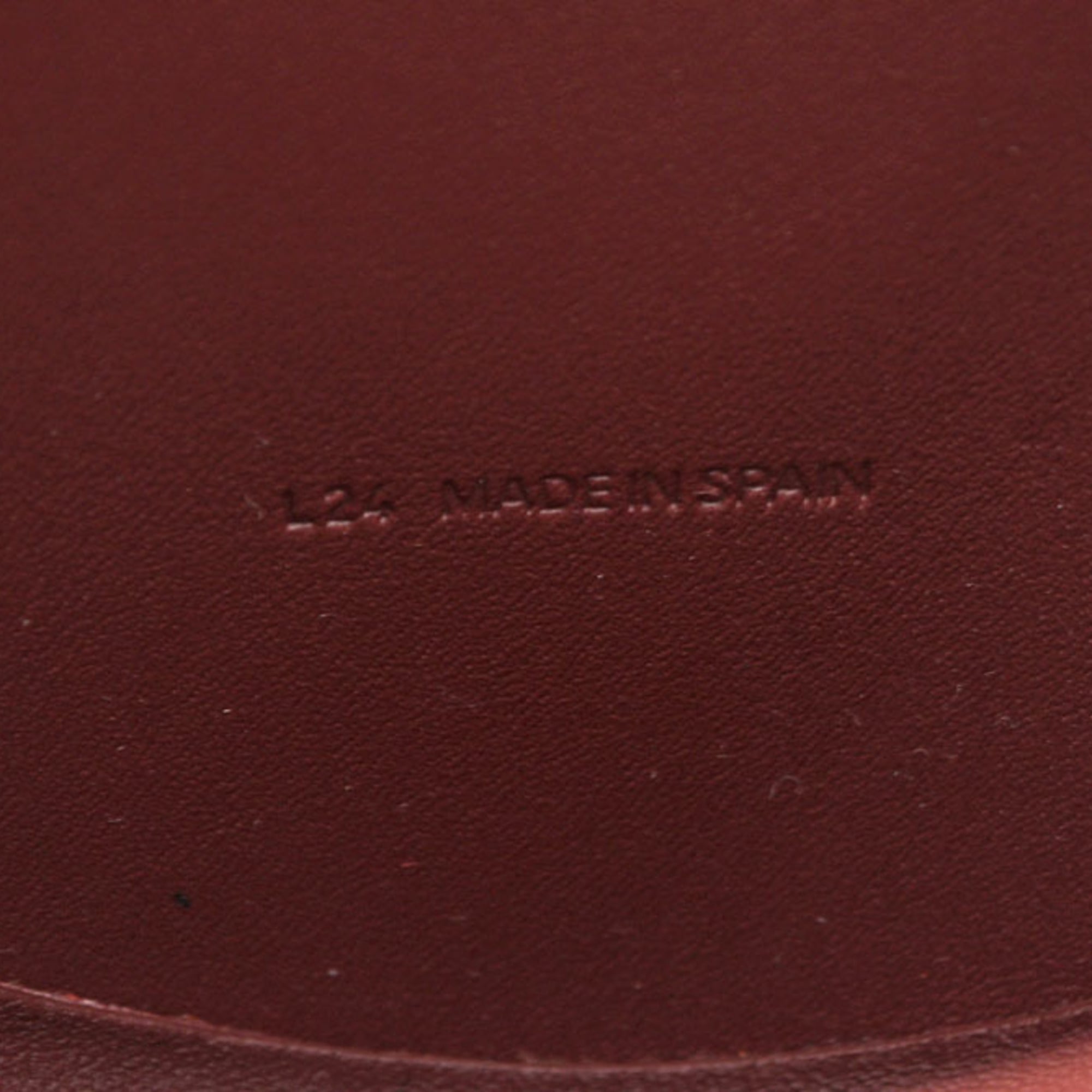 Cartier Bordeaux Leather Coin Purse/Coin Case (Pre-Owned)