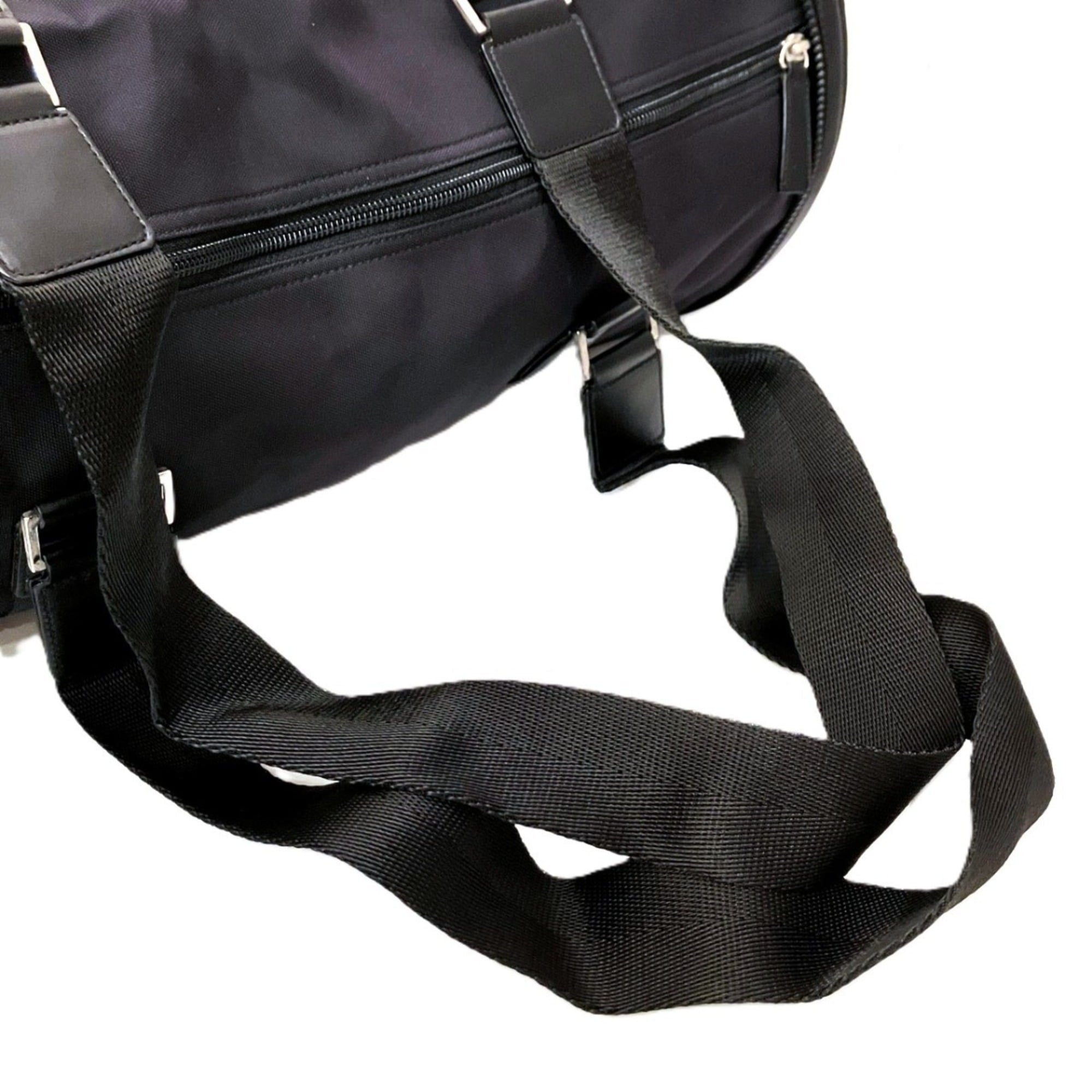 Salvatore Ferragamo Black Nylon Boston Bag (Pre-Owned)