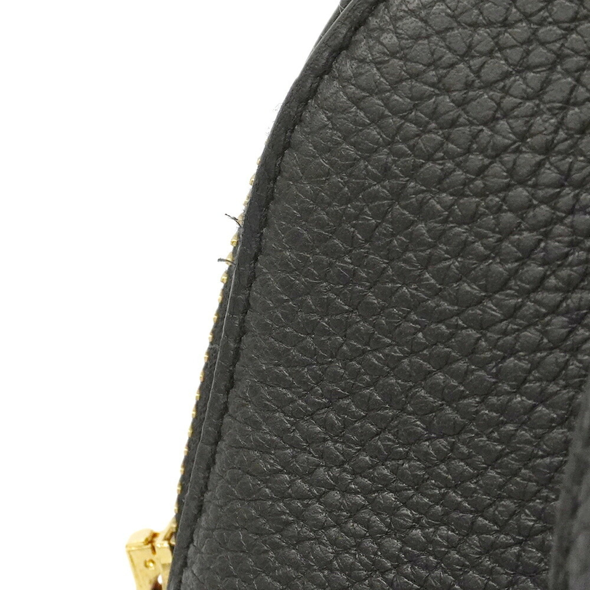 Hermes Black Taurillon Clemence Leather Handbag (Pre-Owned)