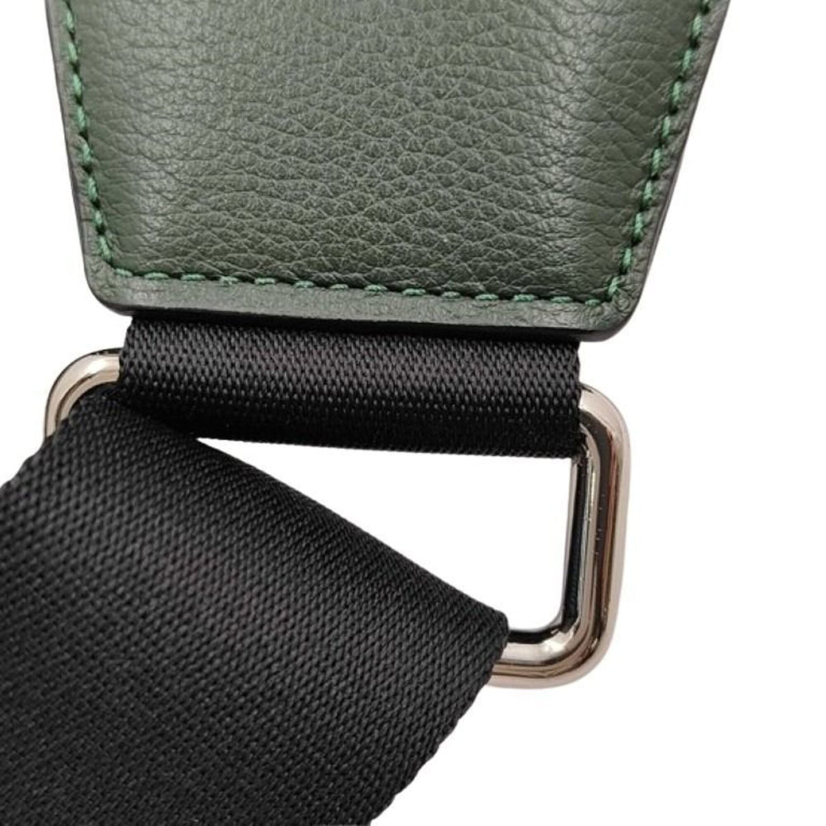 Coach Black Green Leather Shoulder Bag Sling Bag (Pre-Owned)