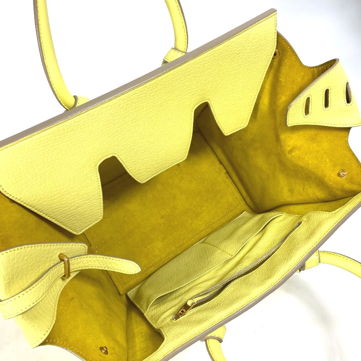 Celine Yellow Leather Handbag (Pre-Owned)