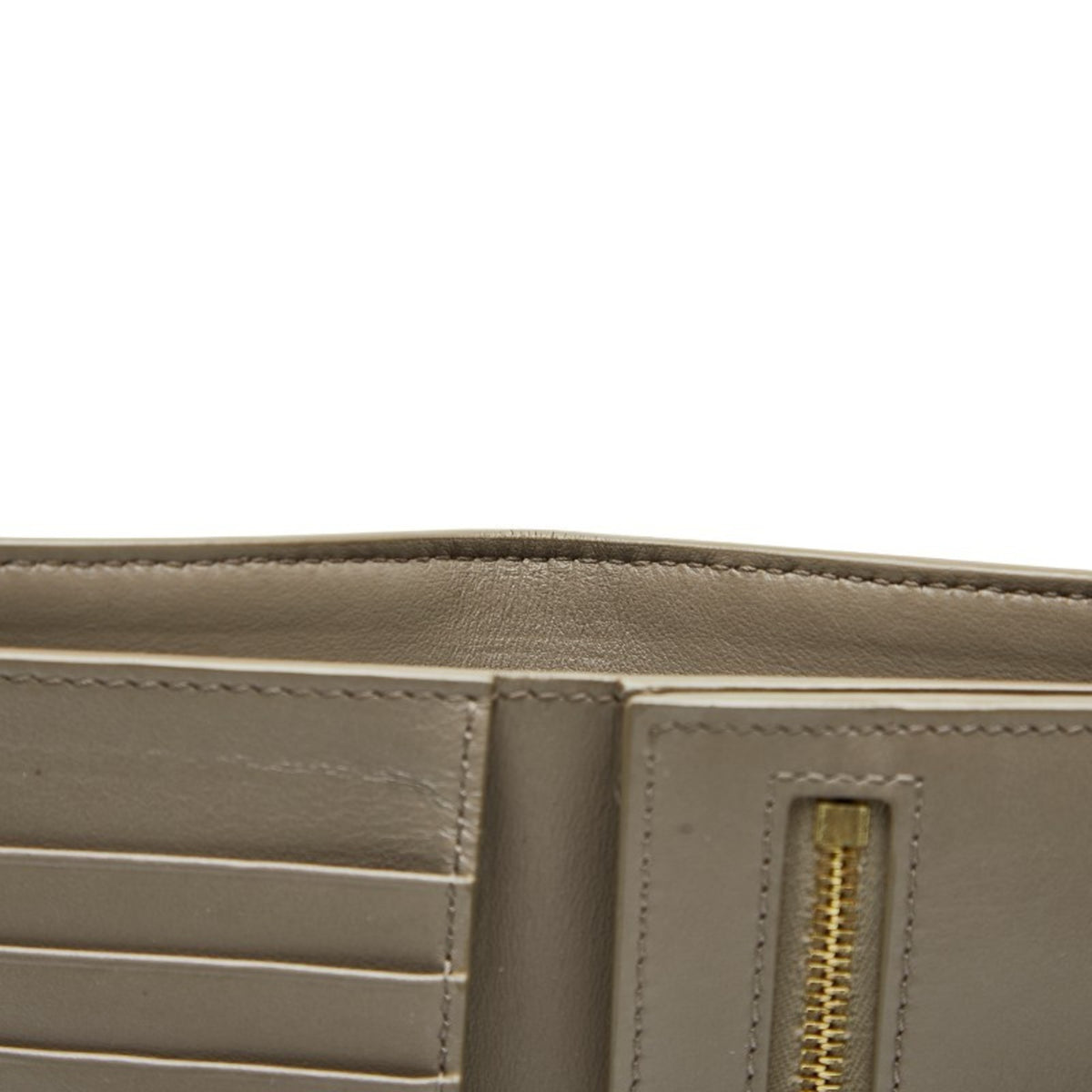 Celine Beige Blue Leather Wallet (Bi-Fold) (Pre-Owned)