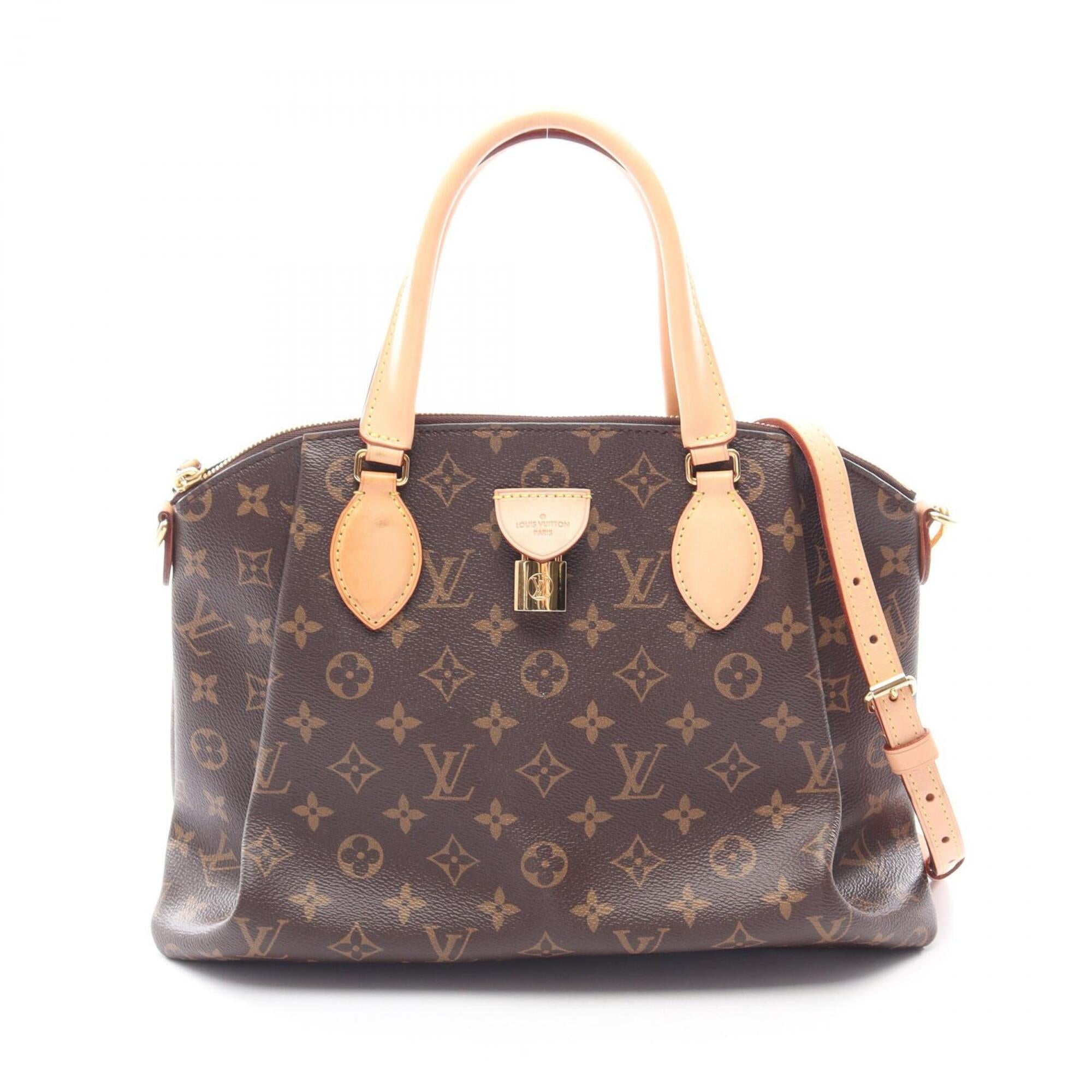 Louis Vuitton Brown Coated Canvas Pvc Monogram Leather Handbag (Pre-Owned)