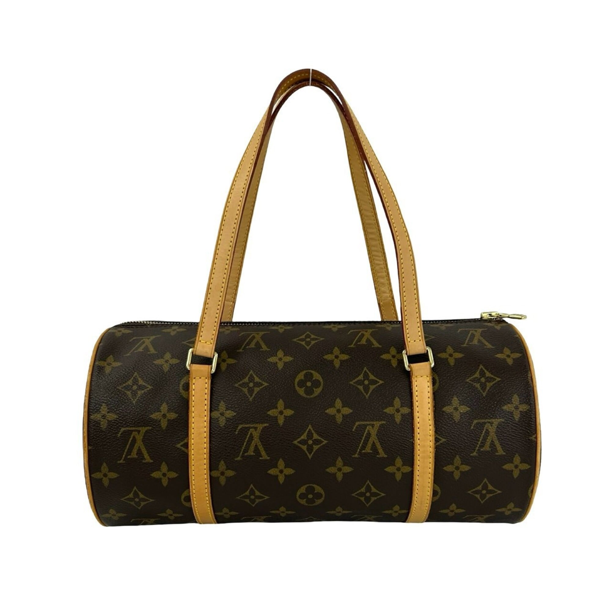 Louis Vuitton Brown Leather Pvc Boston Bag Handbag (Pre-Owned)