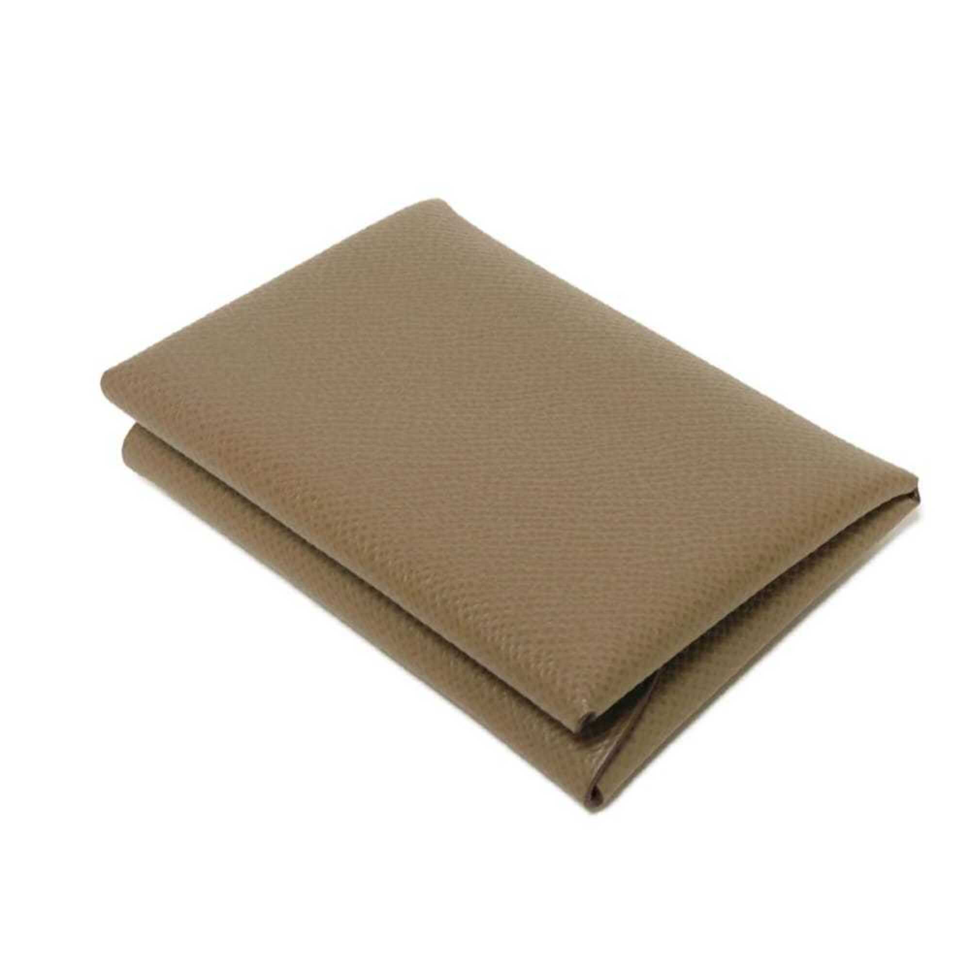Hermes Etoupe Gray Grayish Epsom Leather Coin Purse/Coin Case (Pre-Owned)