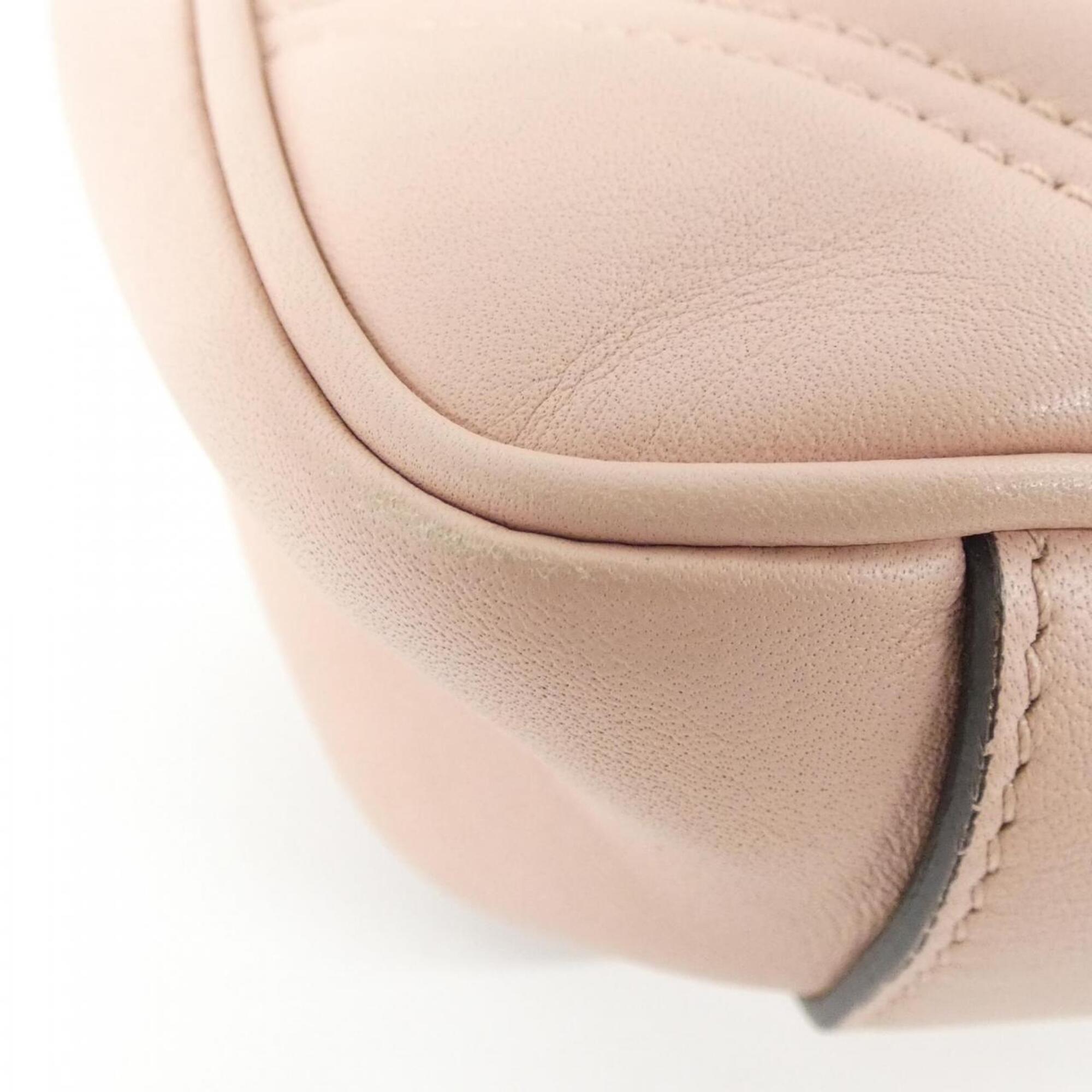 Gucci Gg Marmont Light Pink Quilting Shoulder Bag (Pre-Owned)