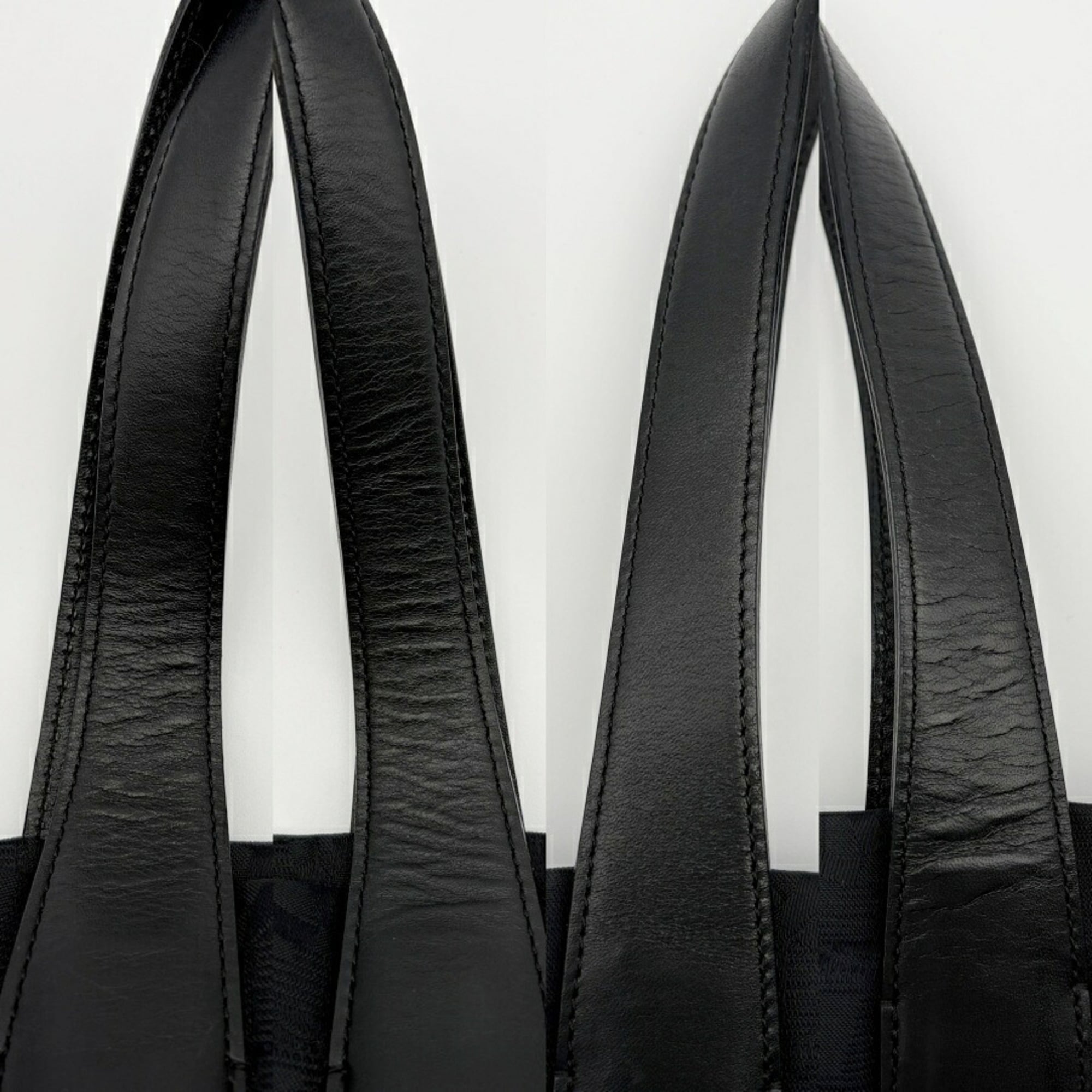 Chanel Black Nylon Jacquard Leather Tote Bag (Pre-Owned)