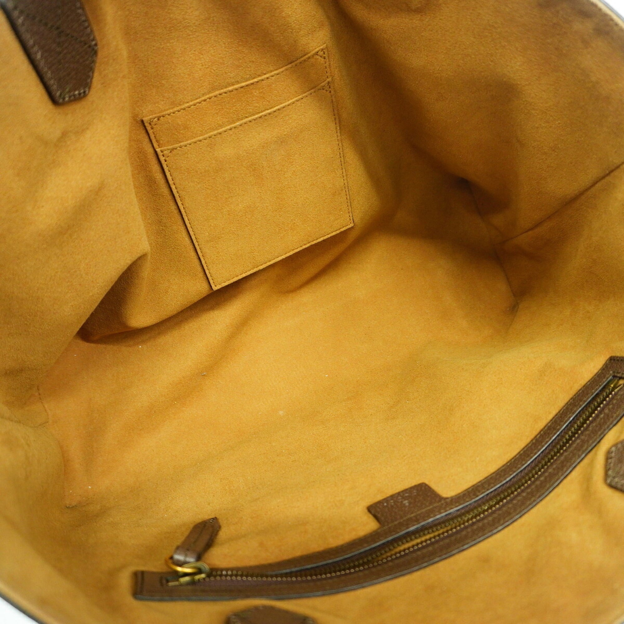 Gucci Brown Green Yellow Pvc Tote Bag (Pre-Owned)