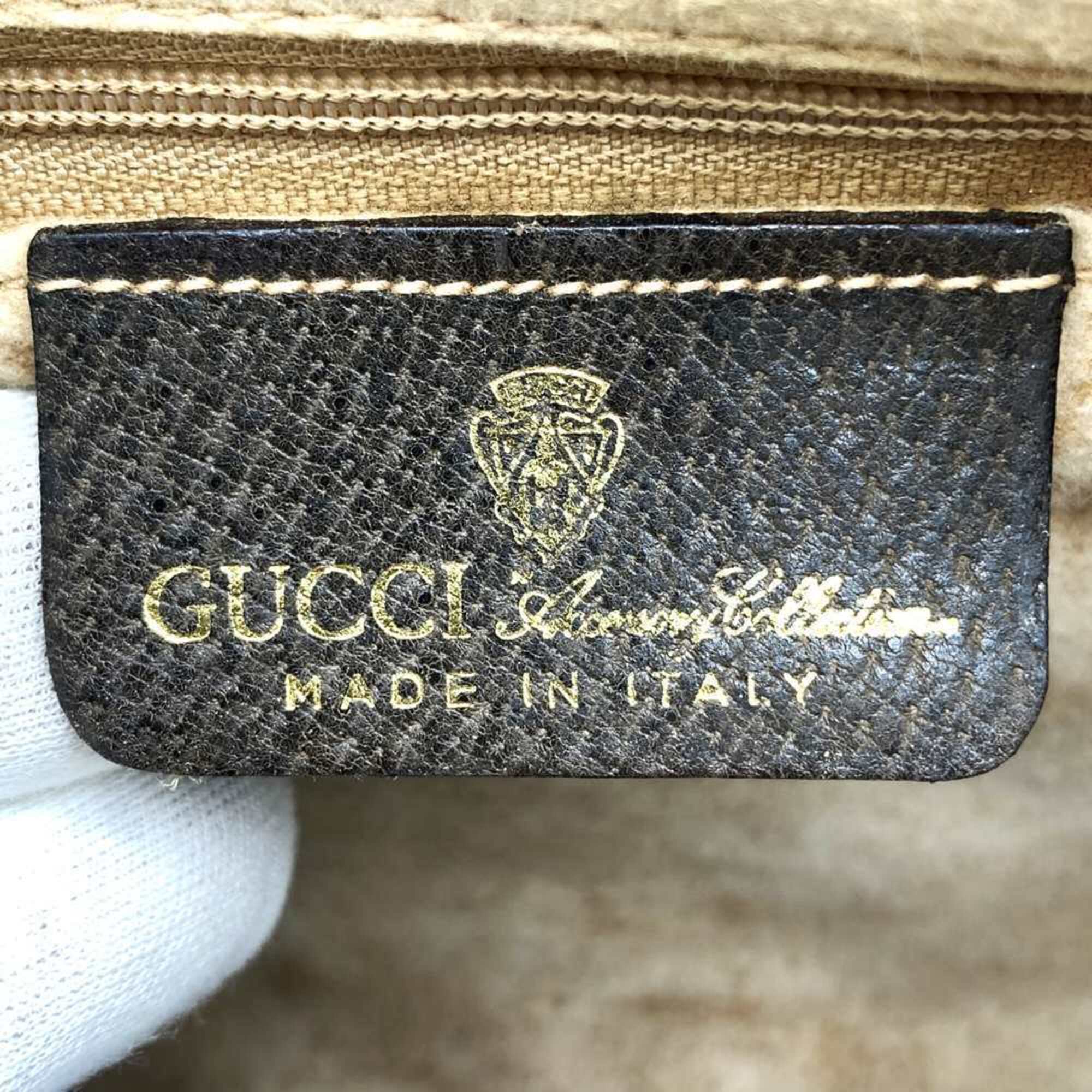 Gucci Brown Gg Supreme Canvas Shoulder Bag (Pre-Owned)