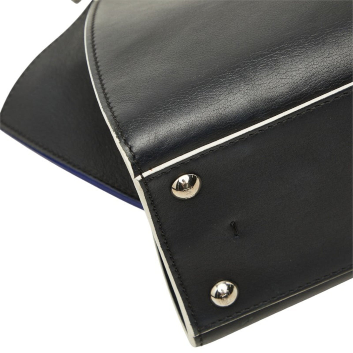 Fendi Black Leather Handbag Shoulder Bag (Pre-Owned)
