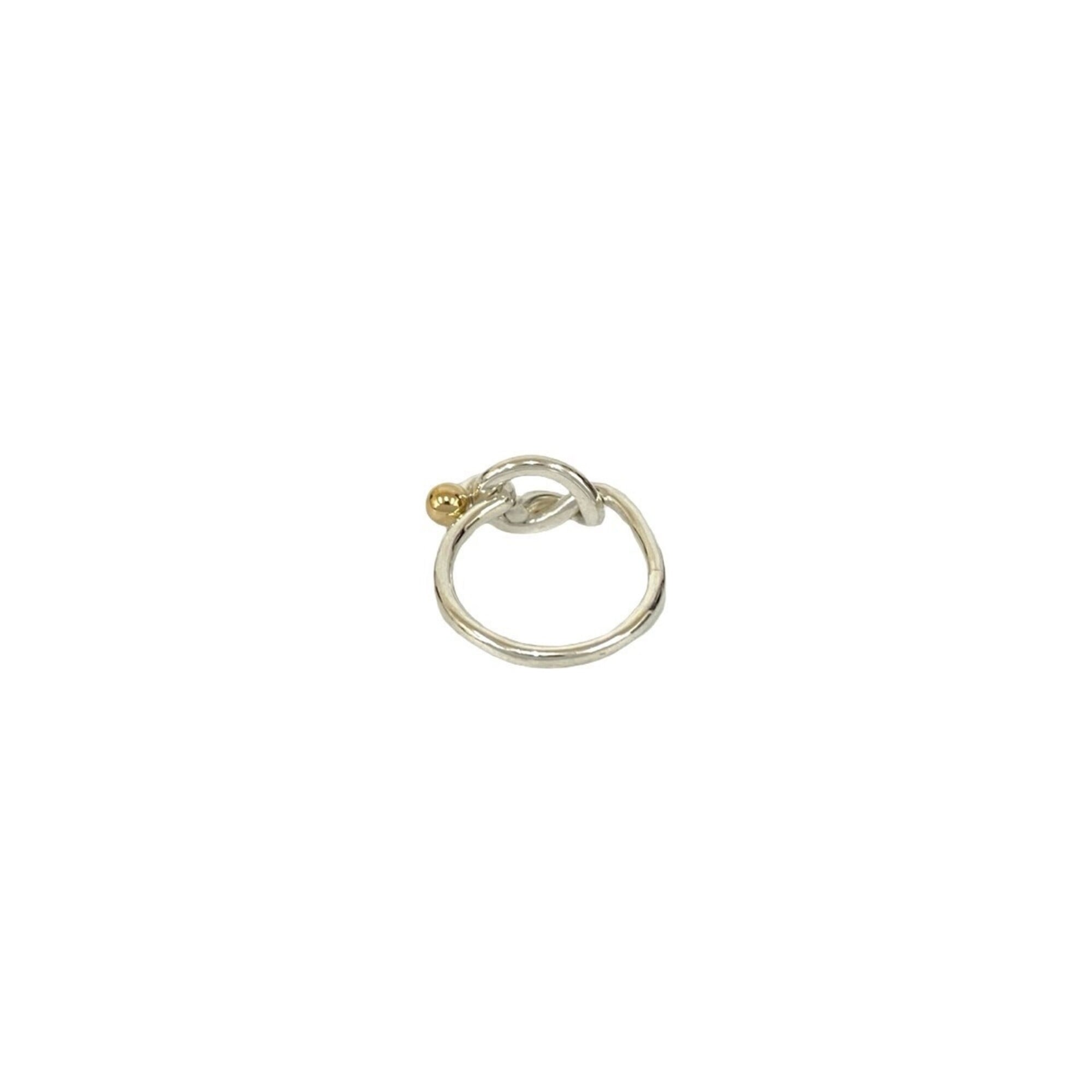 Tiffany Gold Silver Yellow Gold (18K) Silver 925 Band Ring (Pre-Owned)
