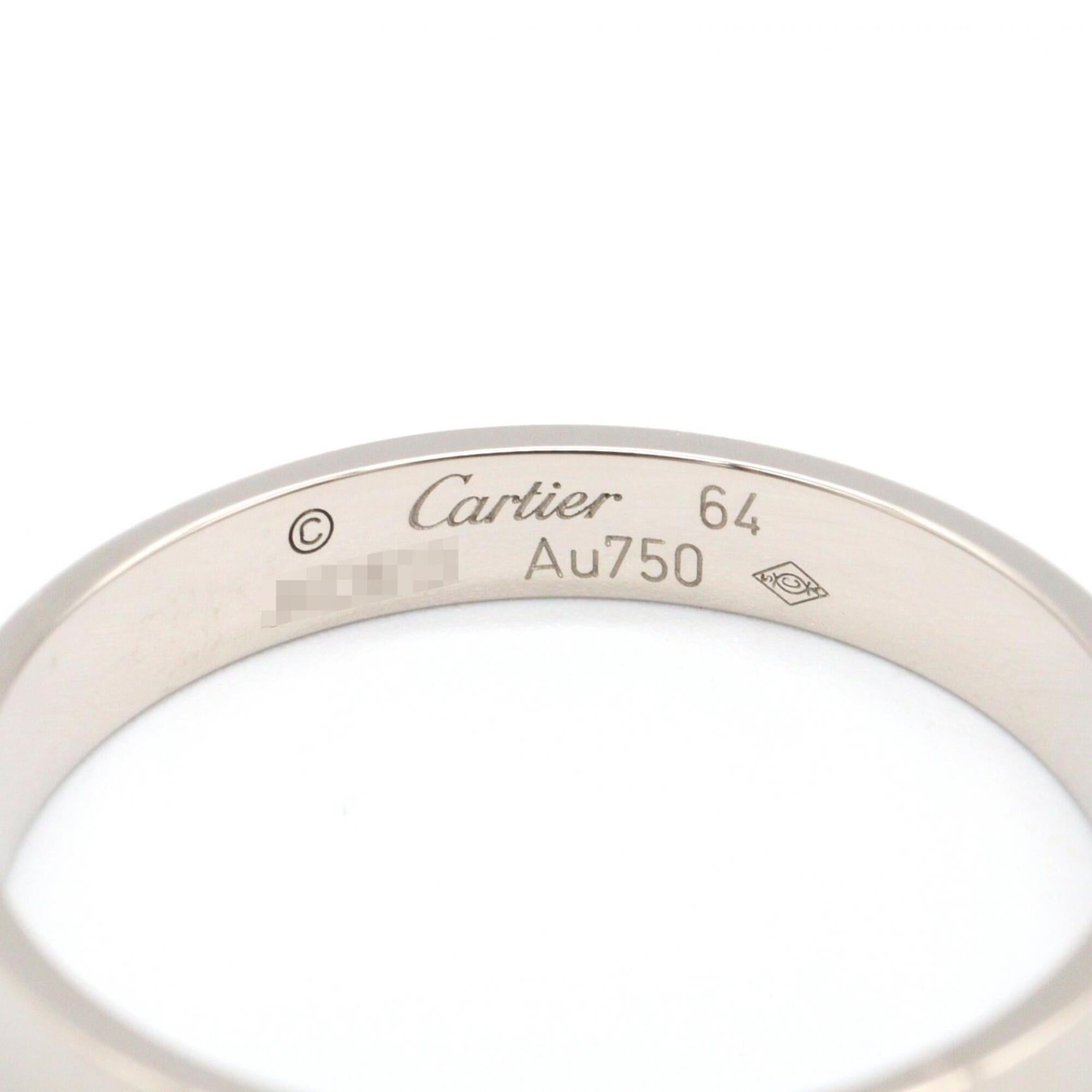 Cartier Silver White Gold (18K) Band Ring (Pre-Owned)
