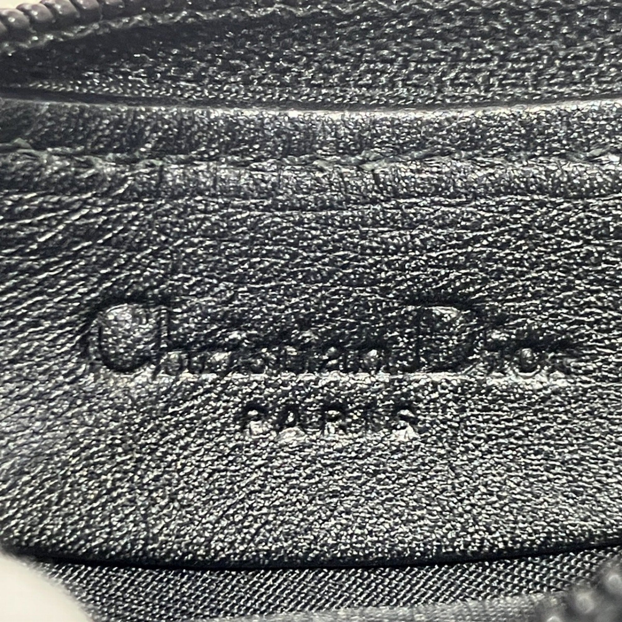 Christian Dior Black White Canvas Leather Coin Purse/Coin Case (Pre-Owned)