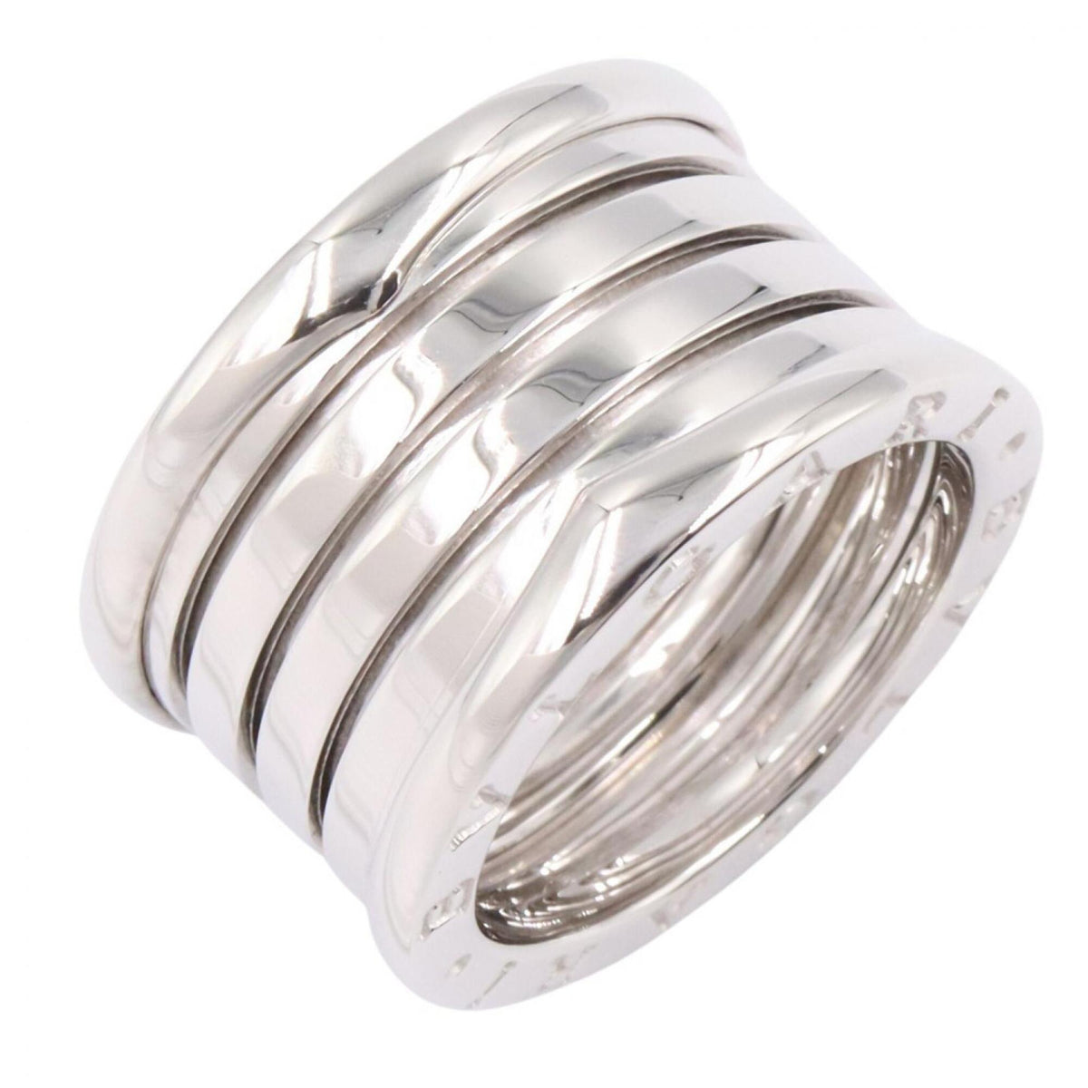 Bvlgari Silver White Gold (18K) Band Ring (Pre-Owned)