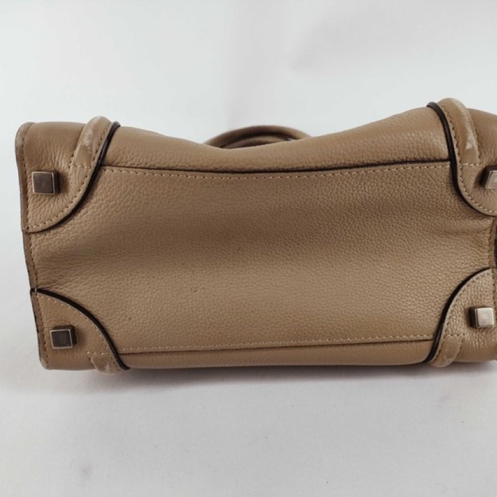 Celine Brown Leather Handbag Tote Bag (Pre-Owned)