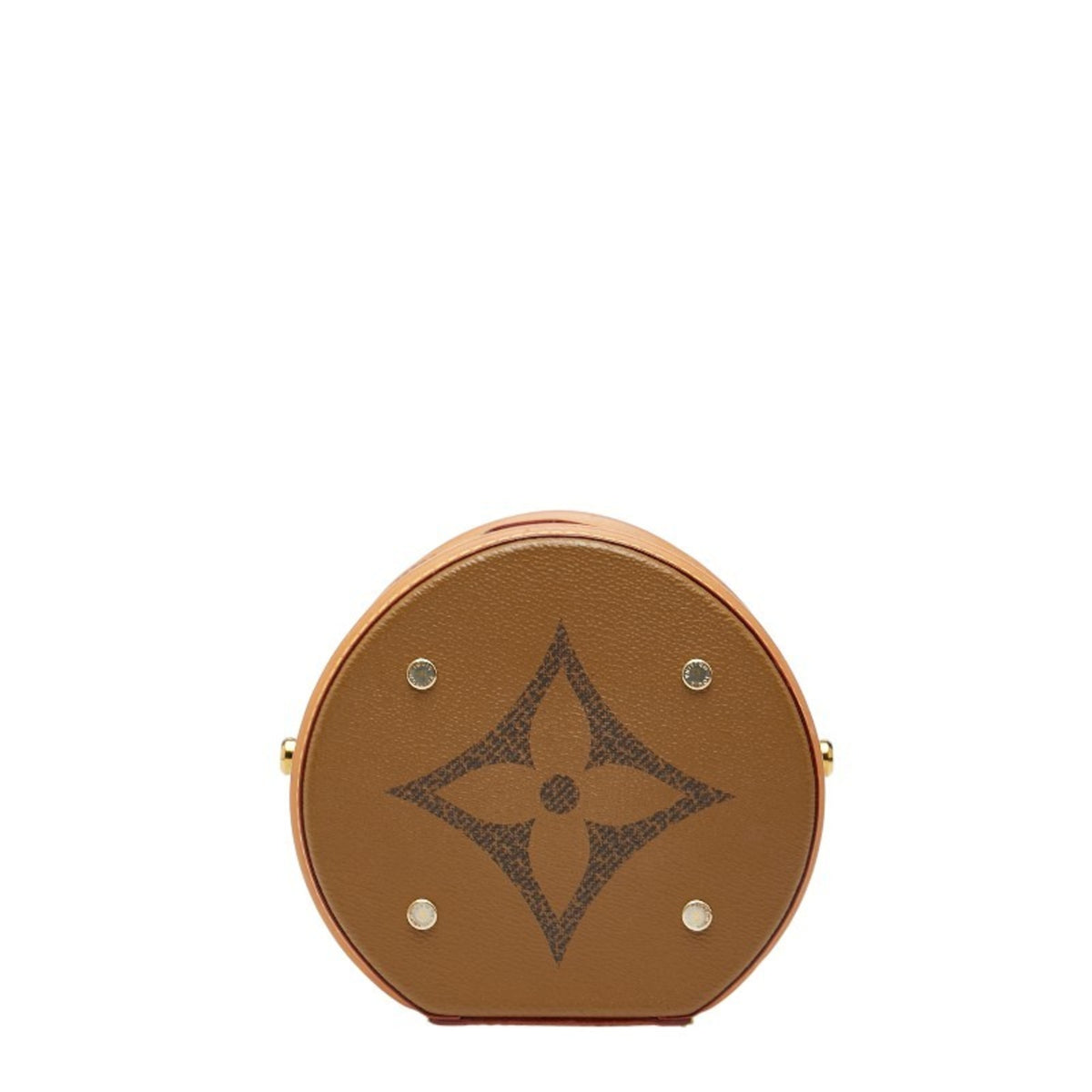 Louis Vuitton Brown Pvc Leather Shoulder Bag Vanity Bag (Pre-Owned)