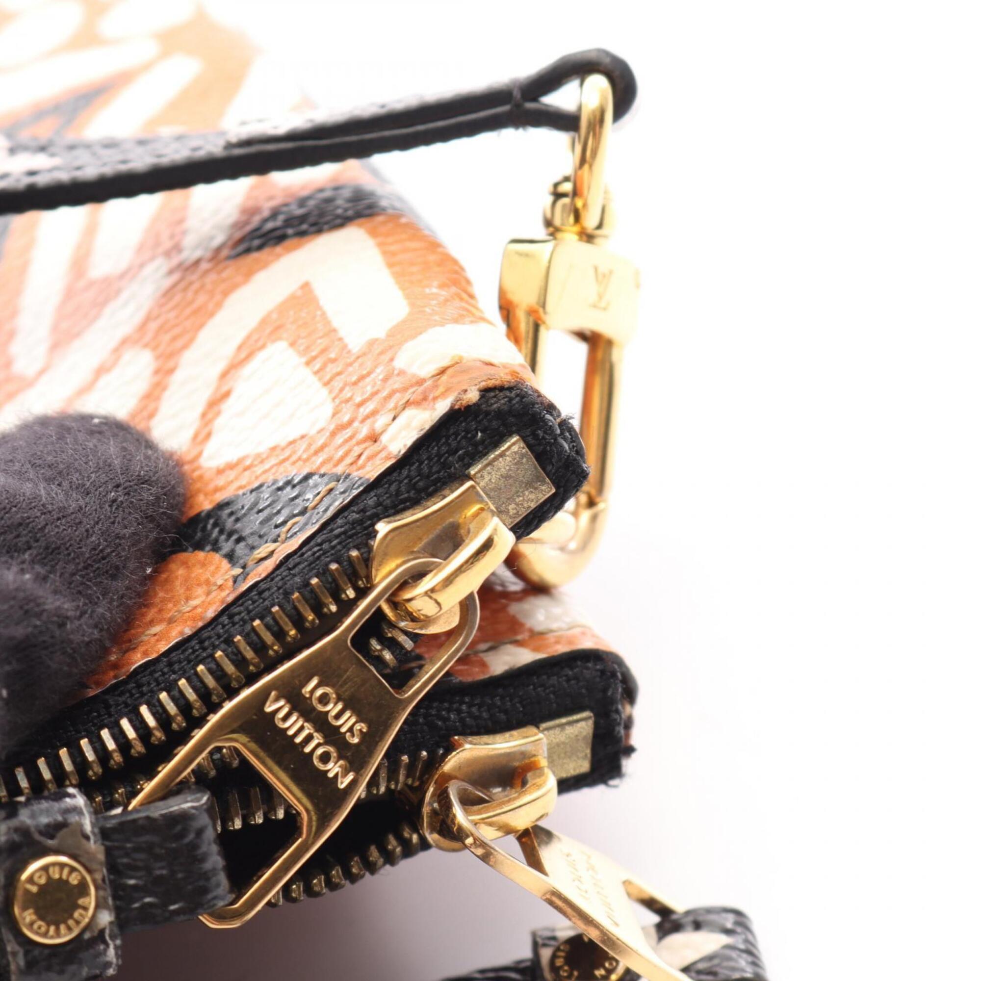 Louis Vuitton Multi-Color Orange Coated Canvas Handbag Pochette Shoulder Bag (Pre-Owned)