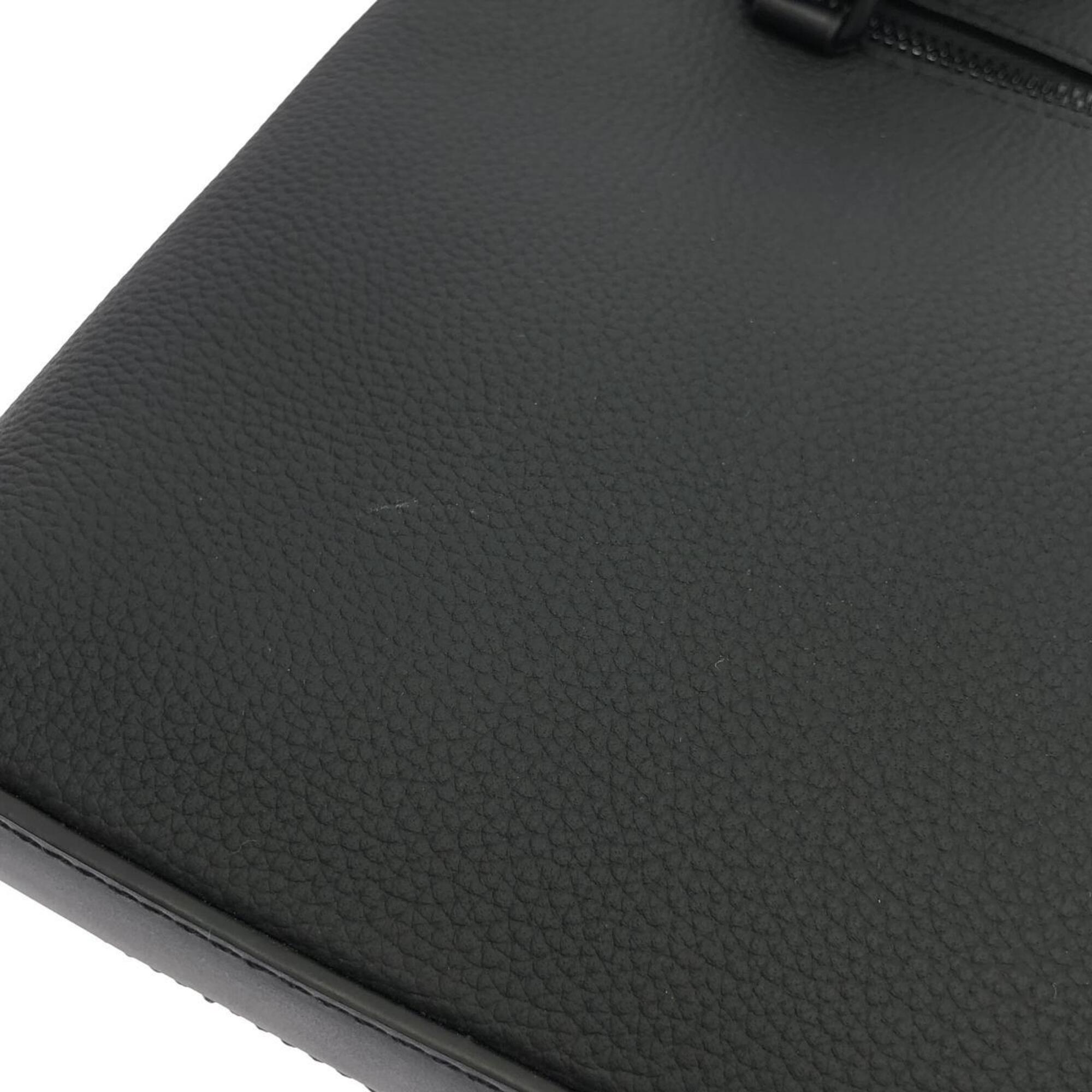 Louis Vuitton Black Leather Pouch (Pre-Owned)