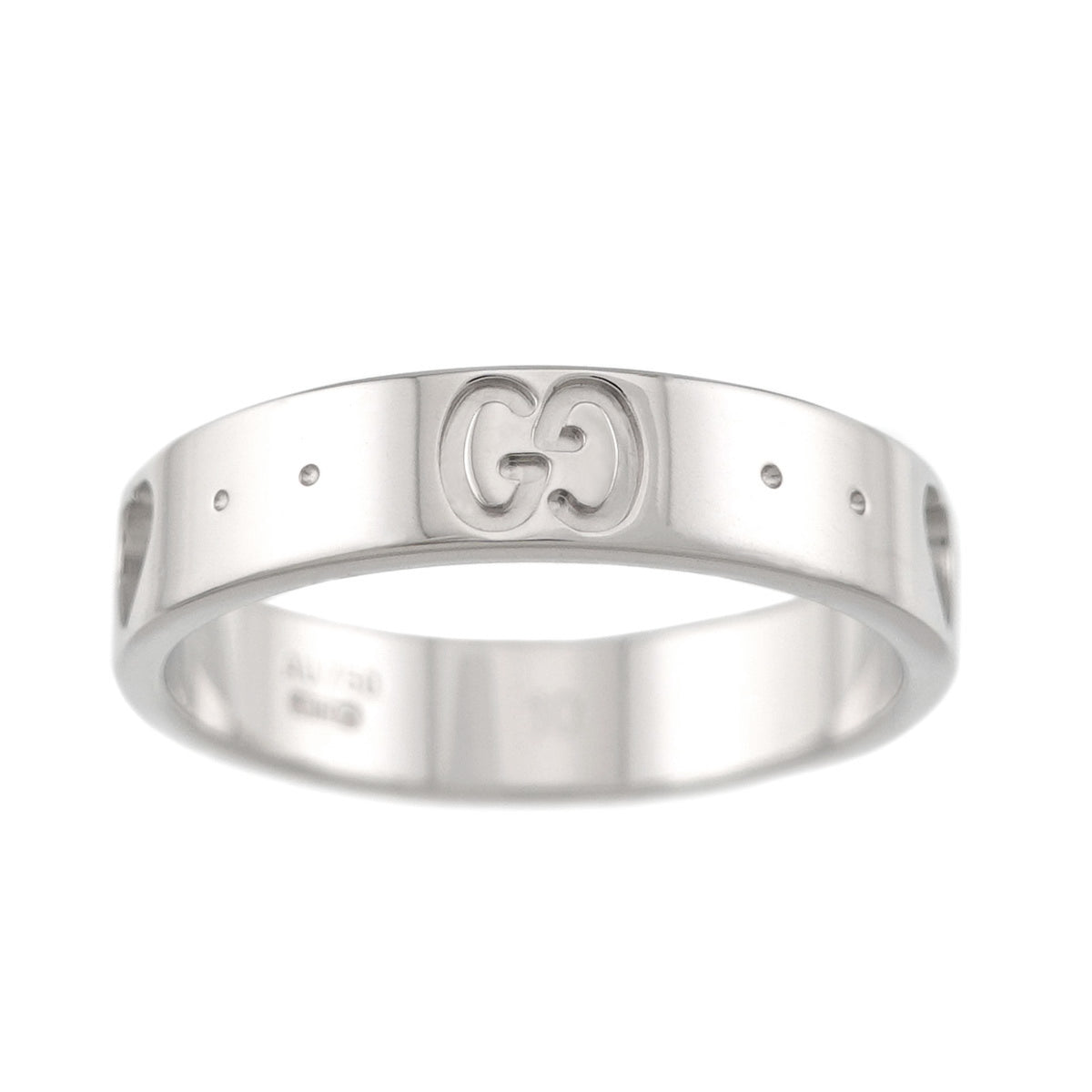 Gucci White Gold (18K) Band Ring (Pre-Owned)