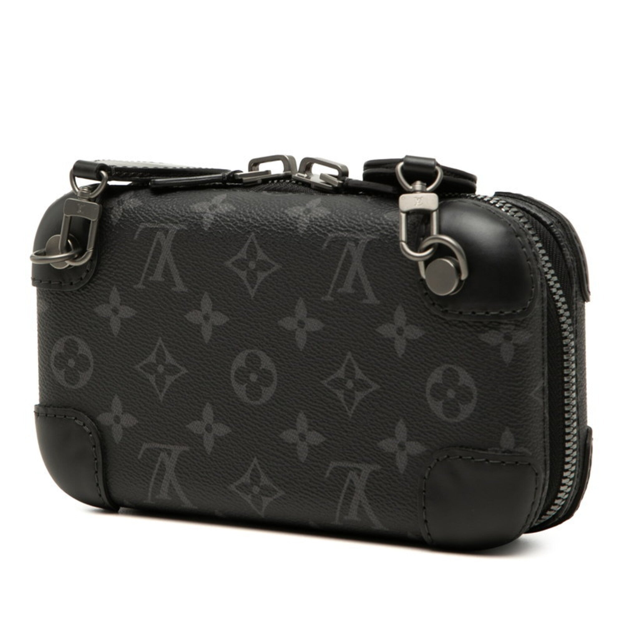 Louis Vuitton Black Pvc Leather Shoulder Bag (Pre-Owned)