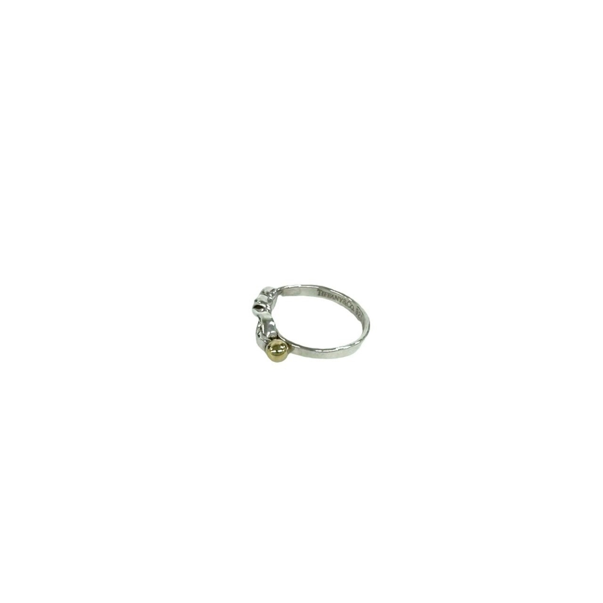 Tiffany Gold Silver Yellow Gold (18K) Silver 925 Band Ring (Pre-Owned)