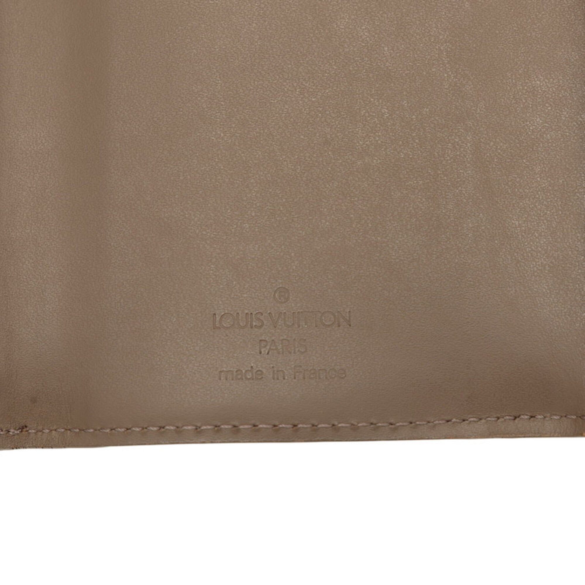 Louis Vuitton Brown Leather Wallet (Tri-Fold) (Pre-Owned)
