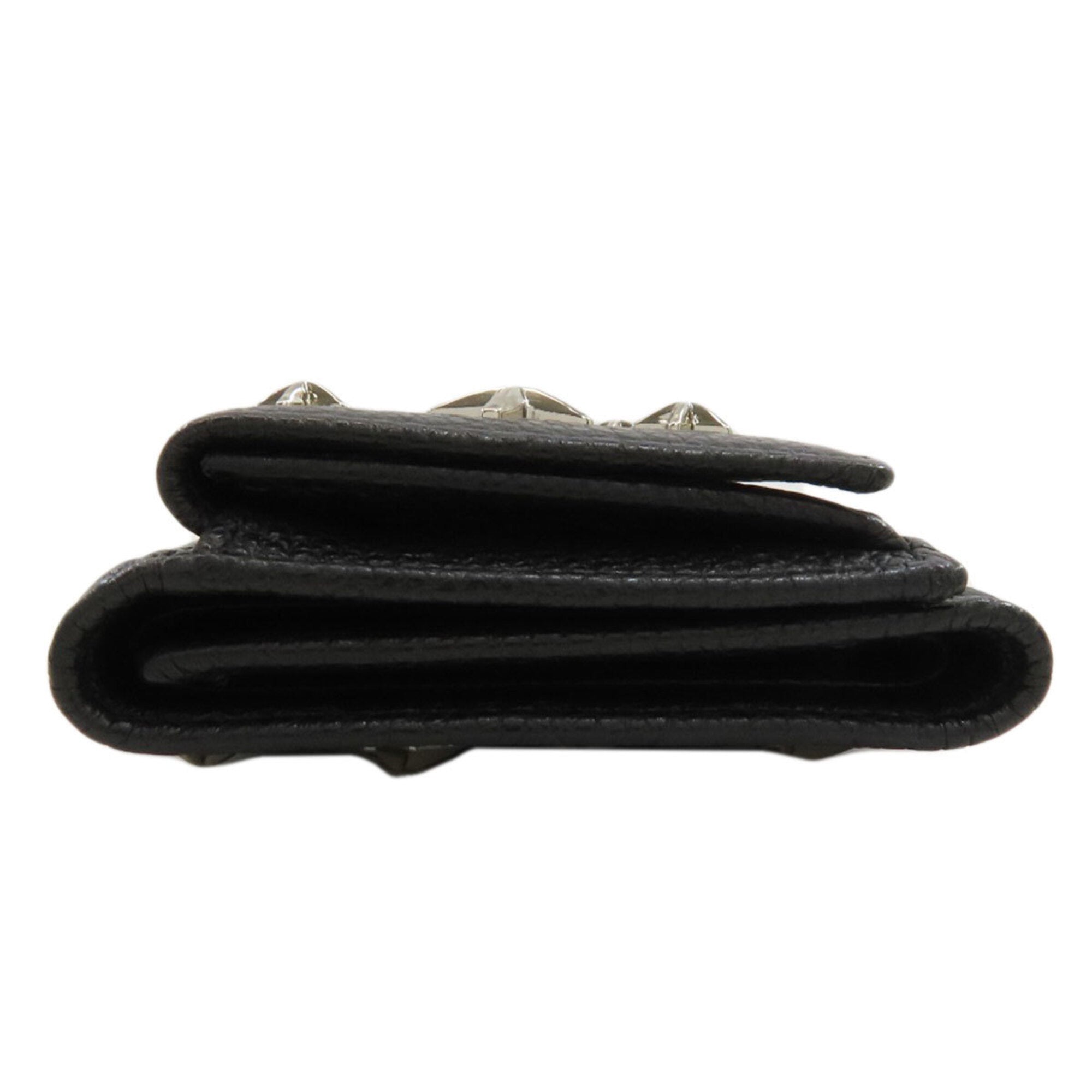 Jimmy Choo Black Leather Wallet (Tri-Fold) (Pre-Owned)
