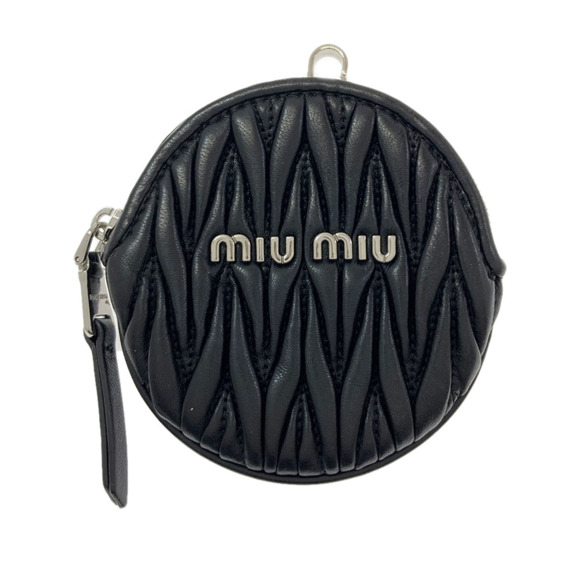 Miu Miu Black Leather Pouch Shoulder Bag (Pre-Owned)