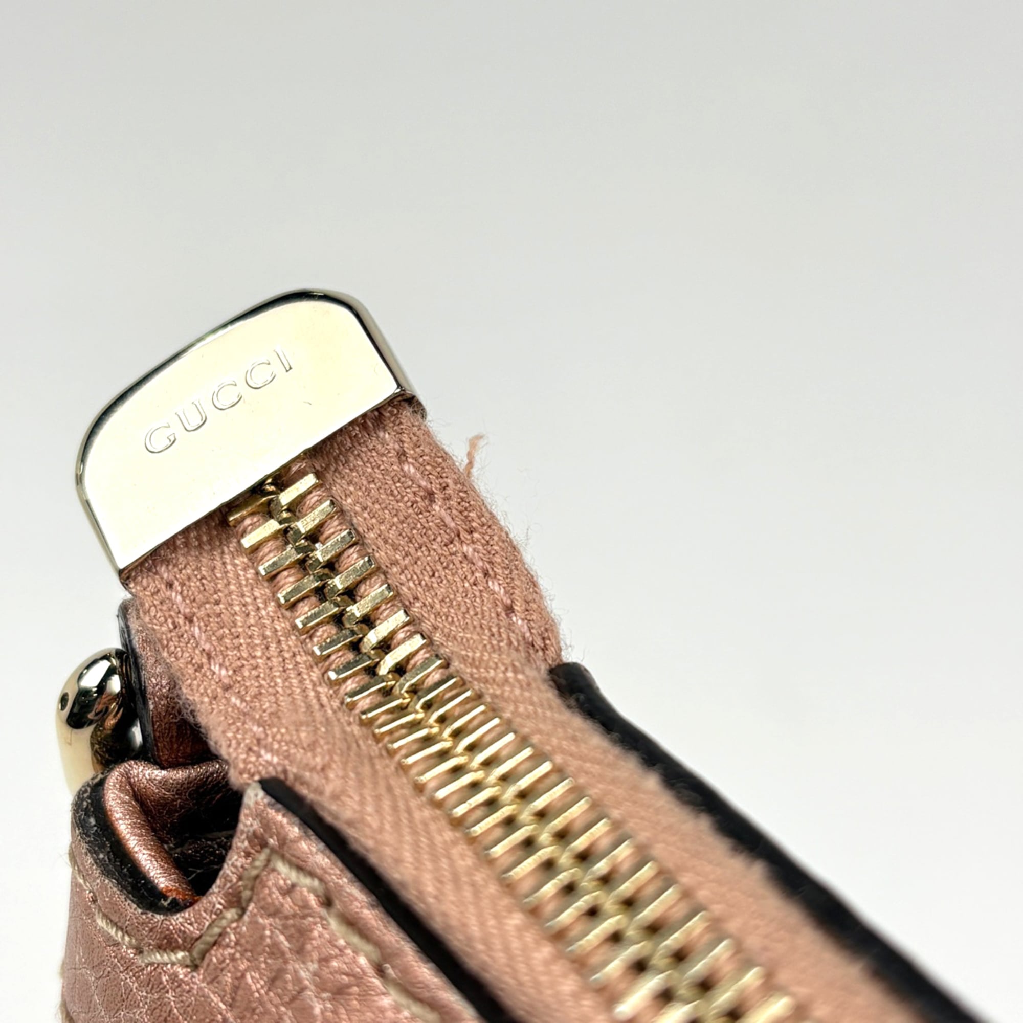 Gucci Bamboo Pink Leather Handbag (Pre-Owned)