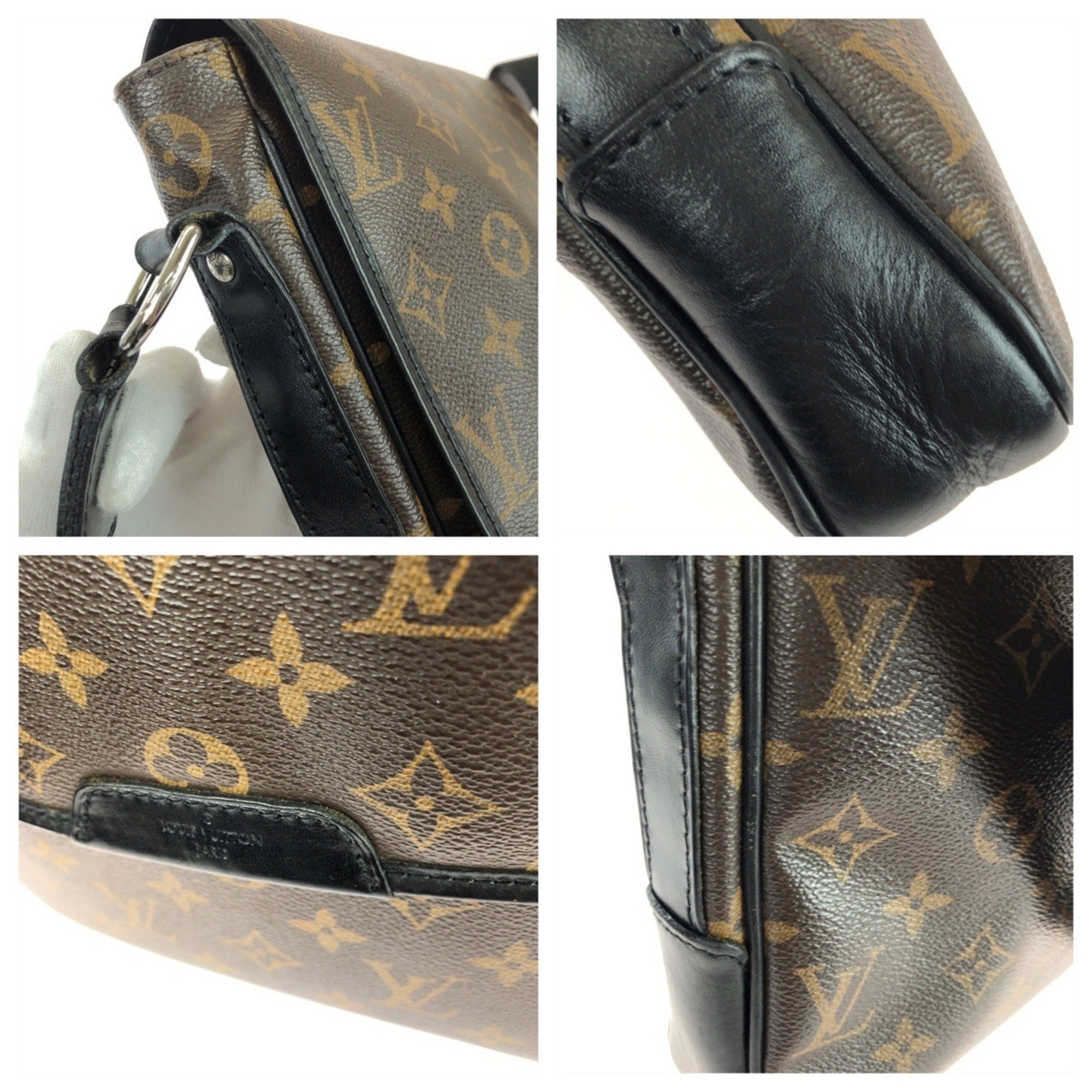 Louis Vuitton Brown Dark Brown Monogram Macassar Pvc Messenger Bag Shoulder Bag (Pre-Owned)