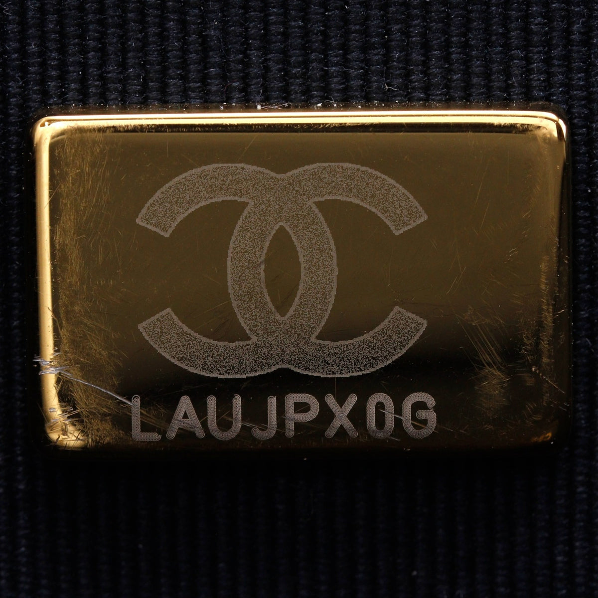 Chanel Black Grained Calfskin Shoulder Bag (Pre-Owned)