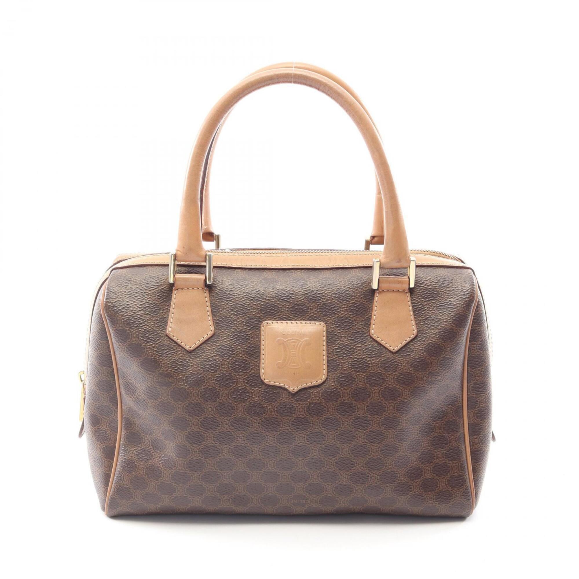 Celine Beige Brown Coated Canvas Pvc Leather Handbag (Pre-Owned)