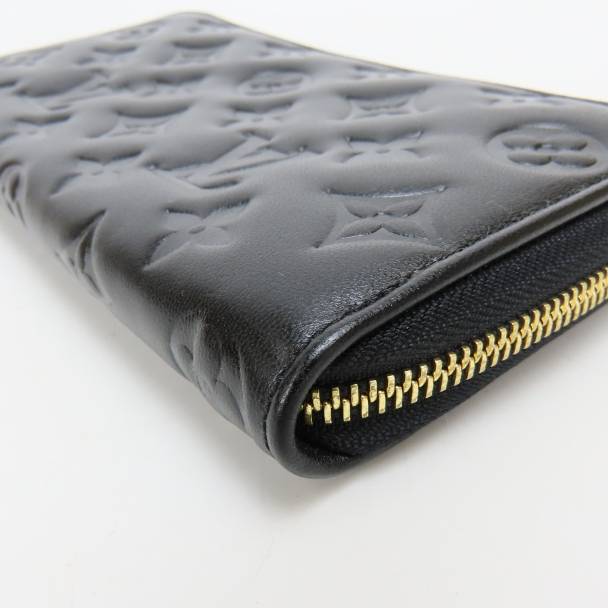 Louis Vuitton Black Noir Leather Coin Purse/Coin Case (Pre-Owned)