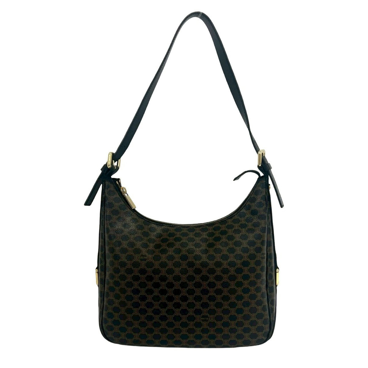 Celine Black Brown Pvc Leather Shoulder Bag Tote Bag (Pre-Owned)