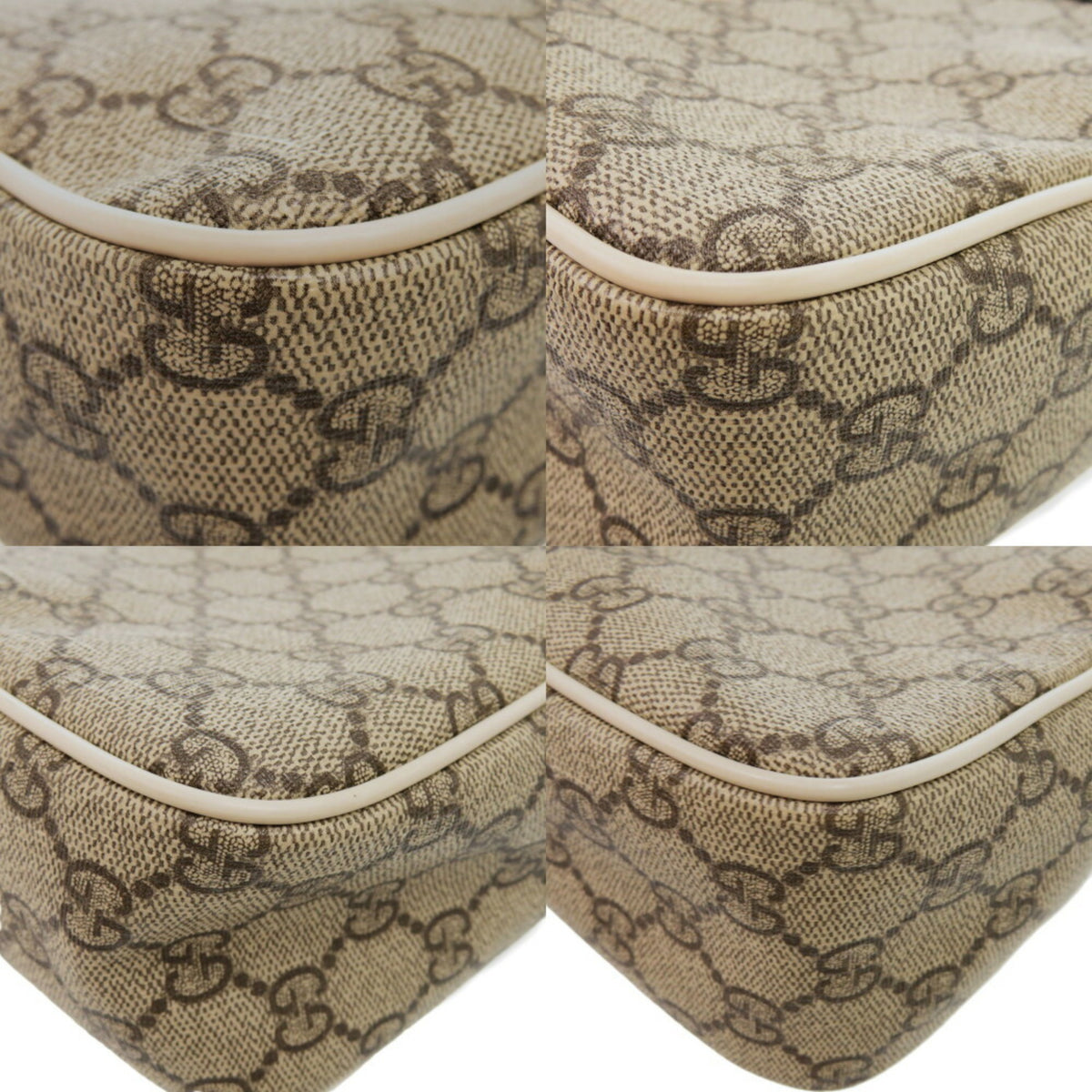 Gucci Brown Ivory Gg Supreme Pvc Shoulder Bag (Pre-Owned)